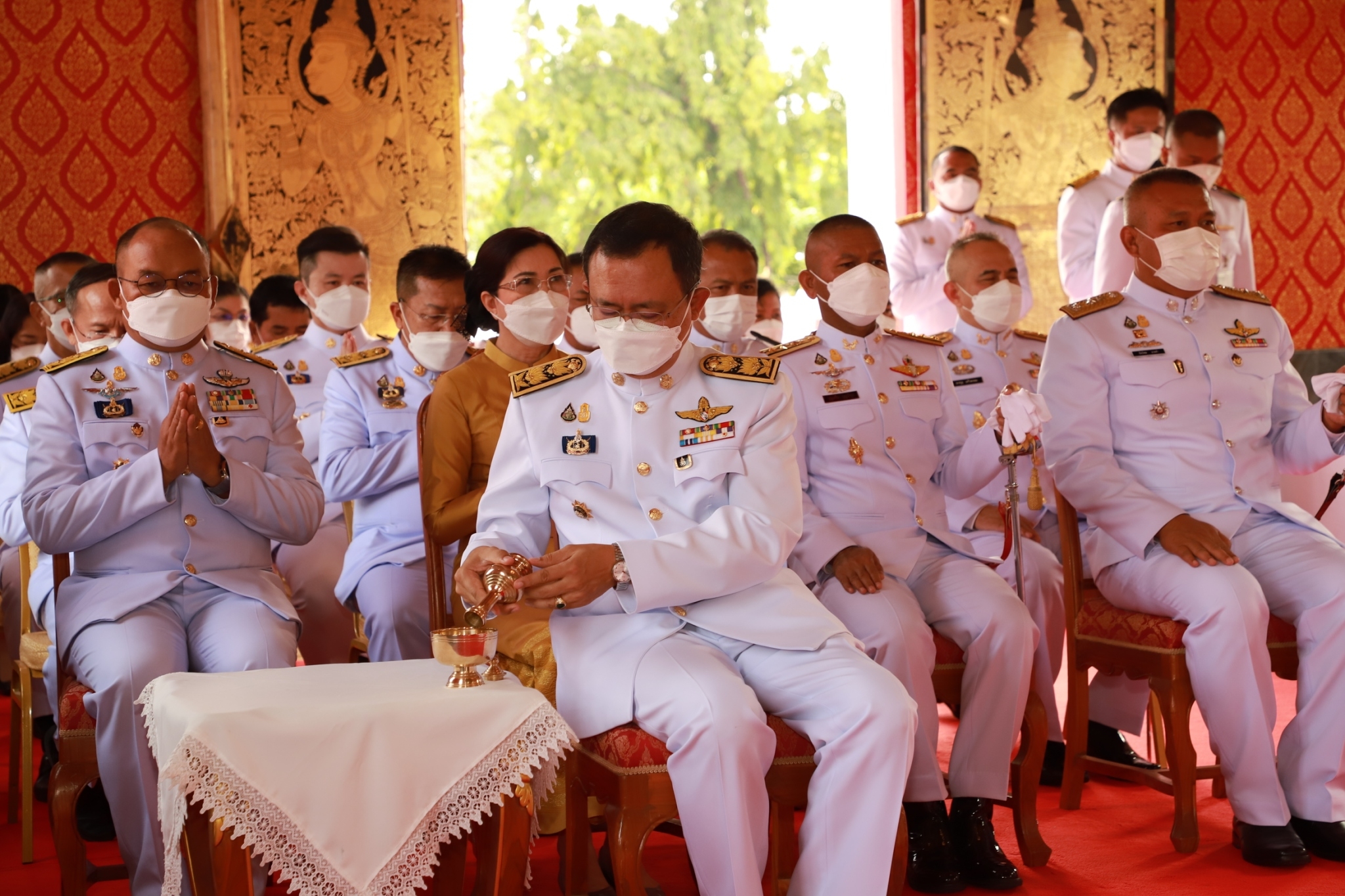 พช.ยโสธร ร่วมพิธีทอดผ้าป่าสนับสนุนโครงการทุนเล่าเรียนหลวง สำหรับพระสงฆ์ไทย ระดับจังหวัด ที่วัดมหาธาตุ (พระอารามหลวง)?