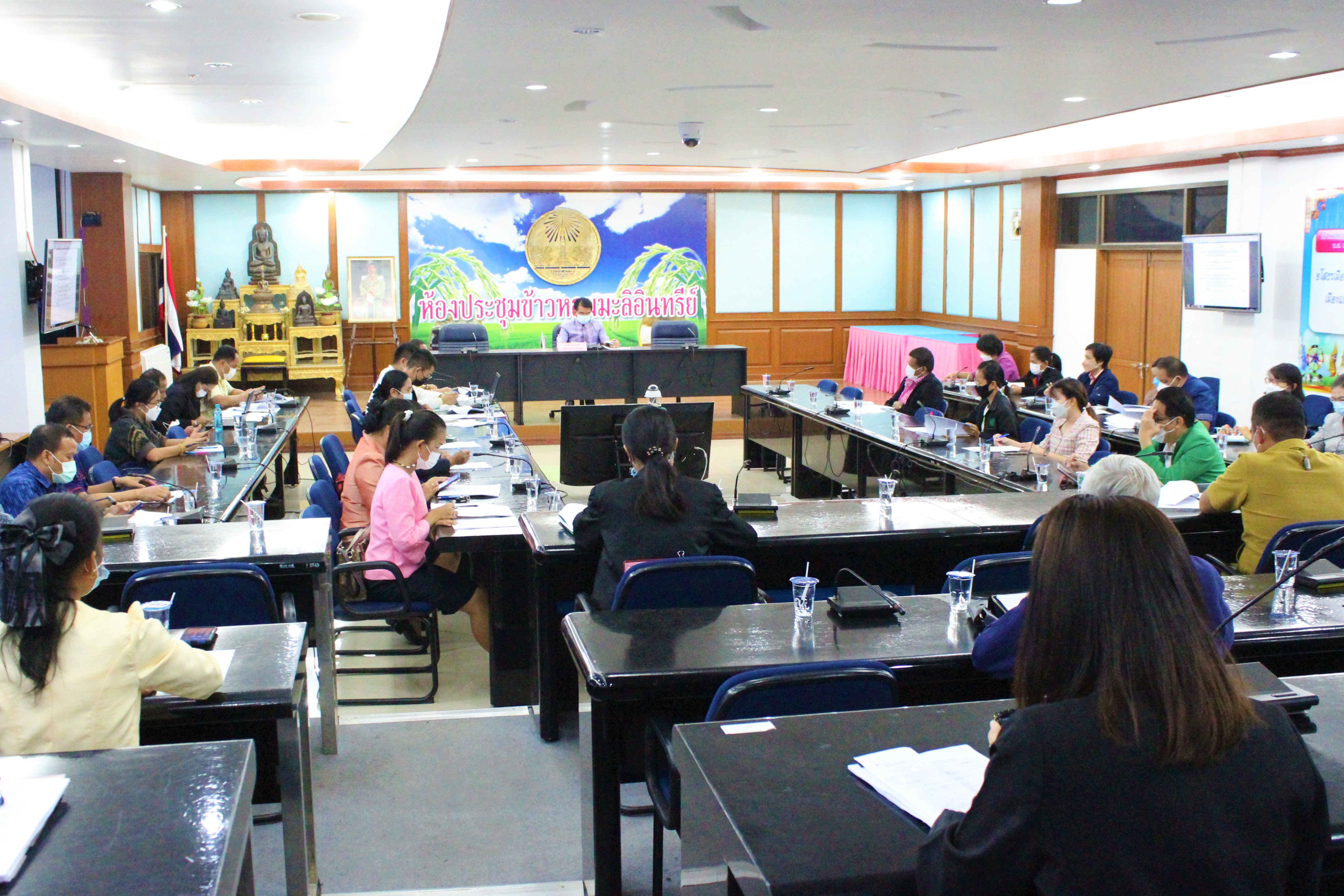 พช.ยโสธร ร่วมประชุมการประเมินส่วนราชการตามมาตรการปรับปรุงประสิทธิภาพในการปฏิบัติราชการของจังหวัดยโสธร  ประจำปีงบประมาณ พ.ศ. 2565  ของจังหวัดยโสธร