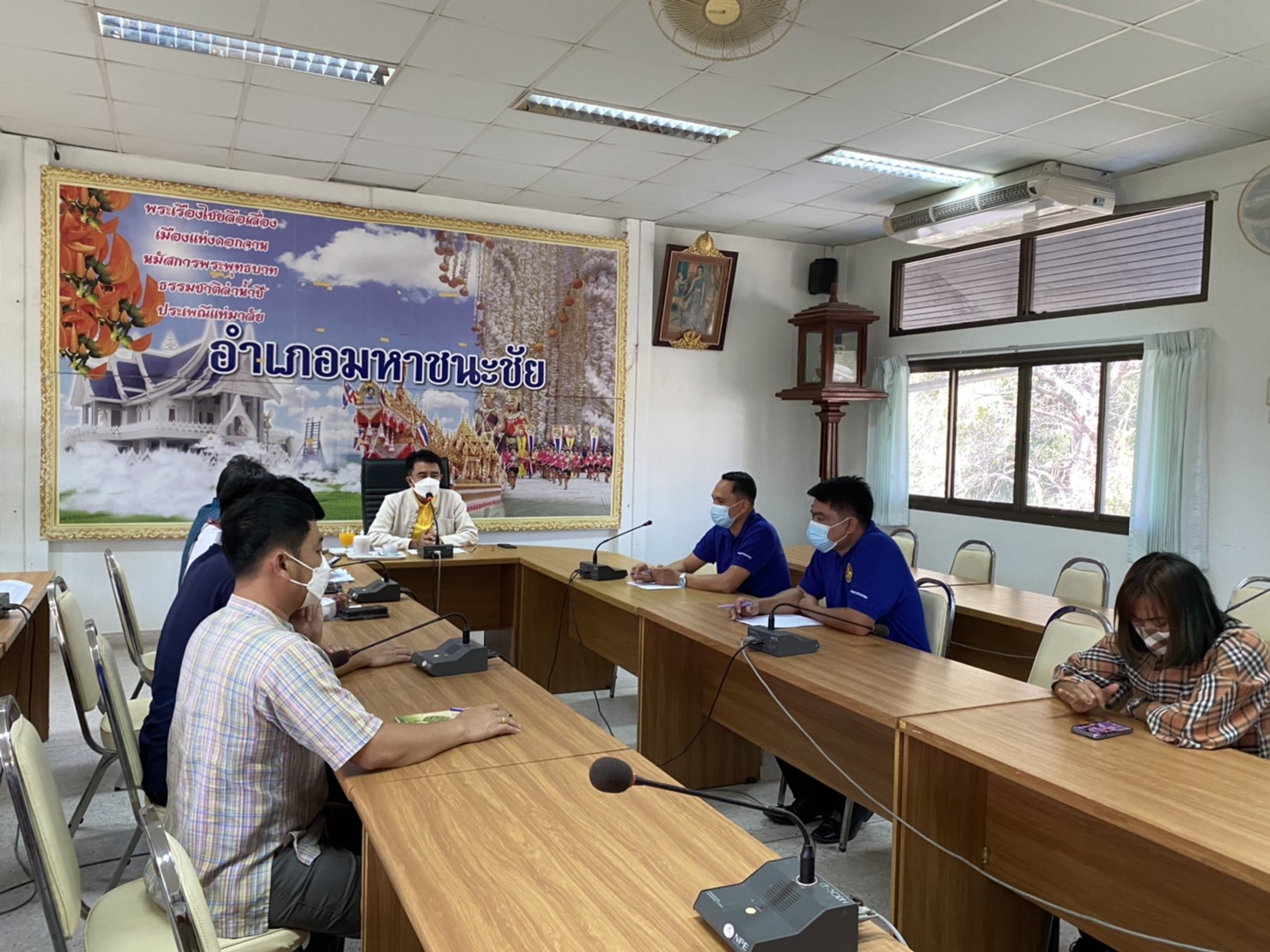 พช.ยโสธร  ประชุมติดตามการดำเนินงานโครงการพัฒนาพื้นที่ต้นแบบการพัฒนาคุณภาพชีวิตตามหลักทฤษฎีใหม่ประยุกต์สู่ “โคก หนอง นา โมเดล”  อำเภอมหาชนะชัย  ?