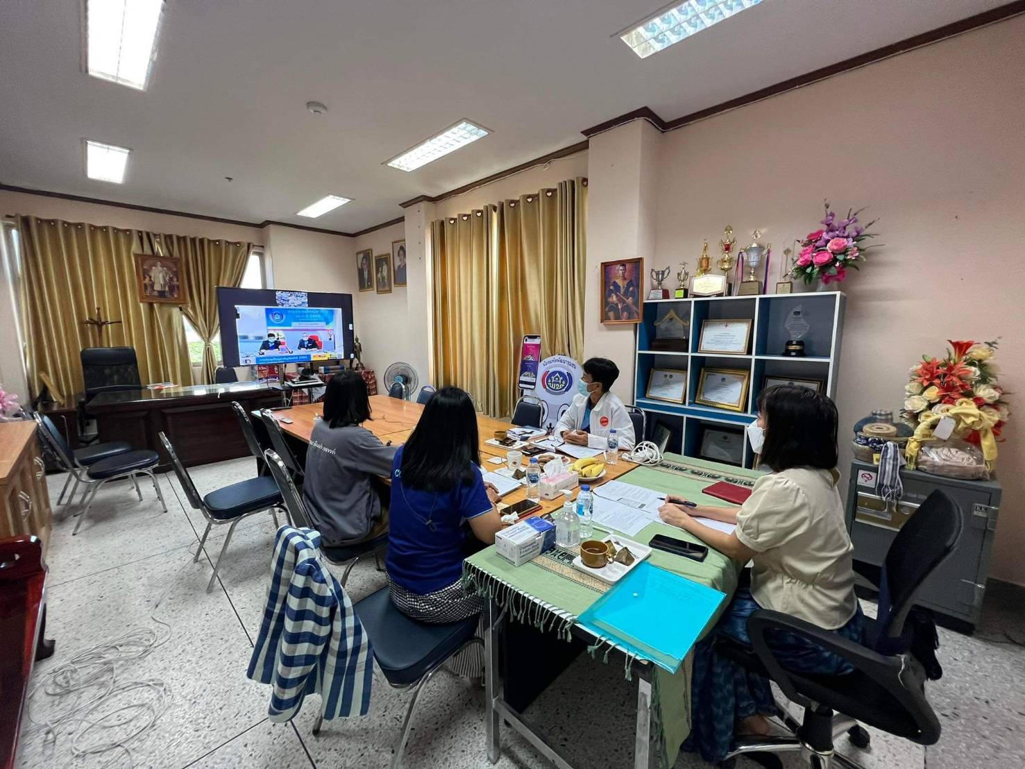 พช.ยโสธร ร่วมการประชุมใหญ่สามัญประจำปี 2565 สหกรณ์ออมทรัพย์กรมการพัฒนาชุมชน ผ่านสื่ออิเล็กทรอนิกส์ (Video Conference )