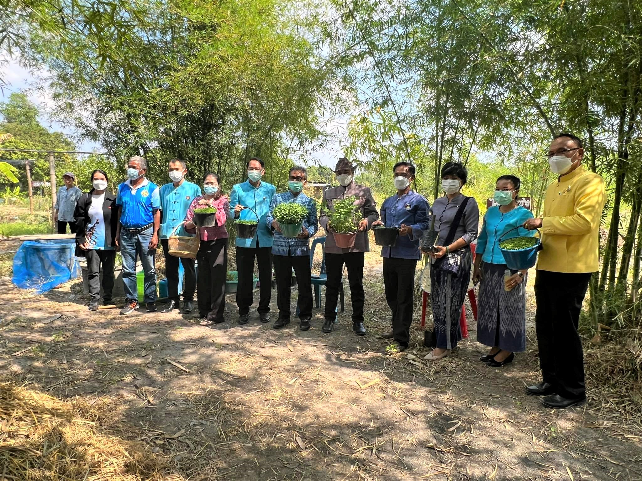 พช.ยโสธร การตรวจ ติดตาม นิเทศงาน พื้นที่  “โคก หนอง นา โมเดล” อ.เมืองยโสธร จ.ยโสธร ของผู้ตรวจราชการกรมการพัฒนาชุมชน