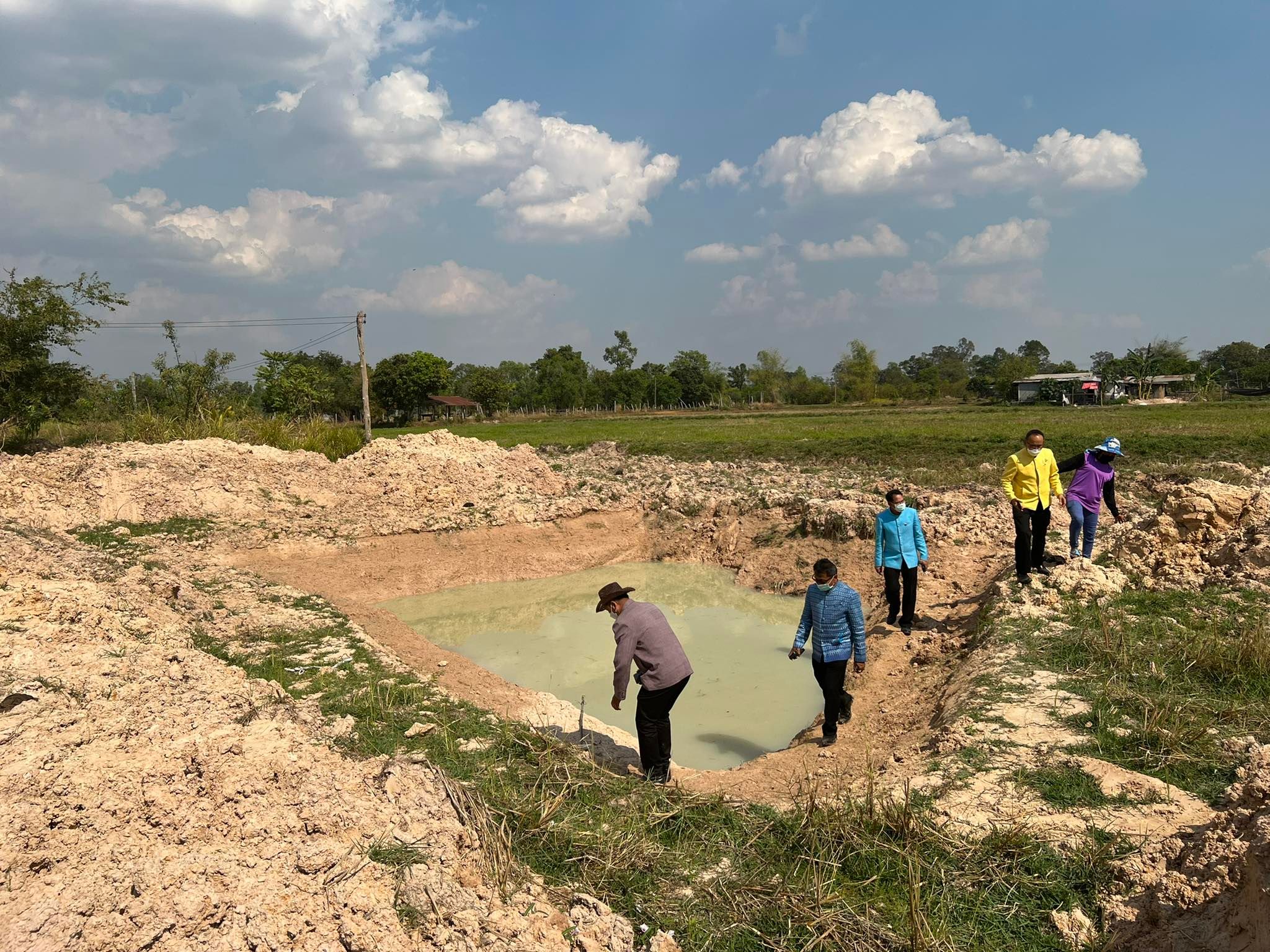 พช.ยโสธร การตรวจ ติดตาม นิเทศงาน พื้นที่  “โคก หนอง นา โมเดล” อ.เมืองยโสธร จ.ยโสธร ของผู้ตรวจราชการกรมการพัฒนาชุมชน