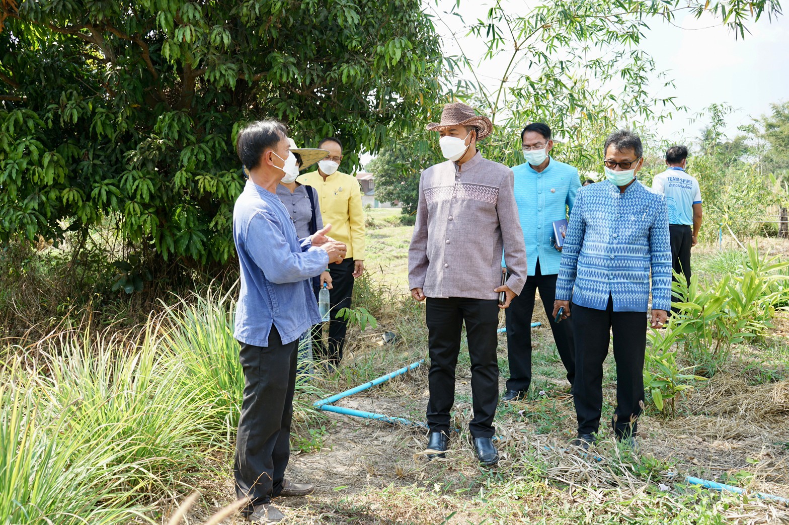 พช.ยโสธร การตรวจ ติดตาม นิเทศงาน พื้นที่  “โคก หนอง นา โมเดล” อ.เมืองยโสธร จ.ยโสธร ของผู้ตรวจราชการกรมการพัฒนาชุมชน