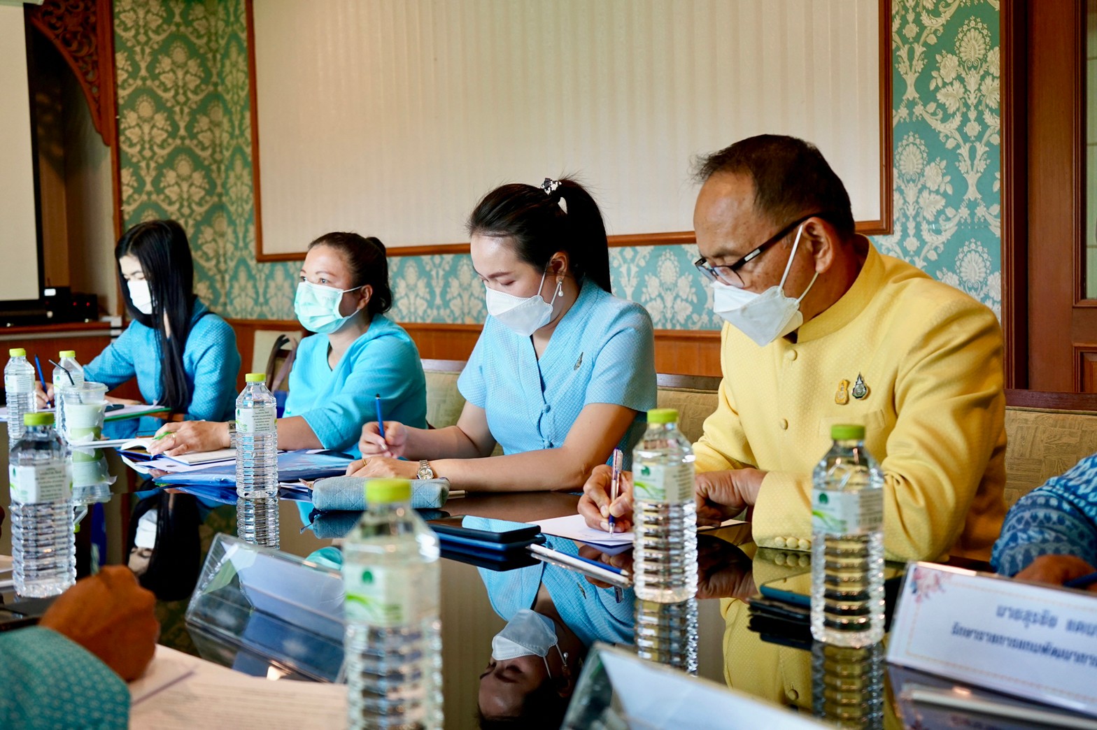 พช.ยโสธร ประชุมรับการตรวจราชการของผู้ตรวจราชการกรมการพัฒนาชุมชน เขตตรวจราชการที่ 14 (กลุ่มจังหวัดภาคตะวันออกเฉียงเหนือตอนล่าง 2) ประจำเดือนกุมภาพันธ์ 2565