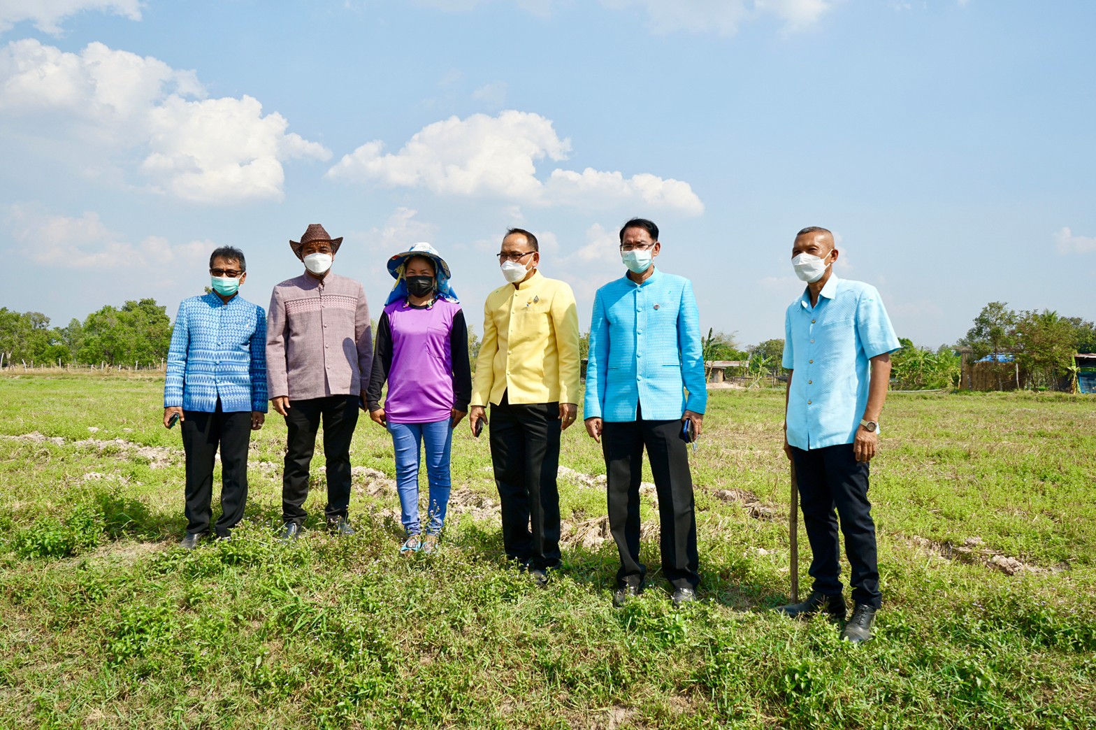 พช.ยโสธร การตรวจ ติดตาม นิเทศงาน พื้นที่  “โคก หนอง นา โมเดล” อ.เมืองยโสธร จ.ยโสธร ของผู้ตรวจราชการกรมการพัฒนาชุมชน