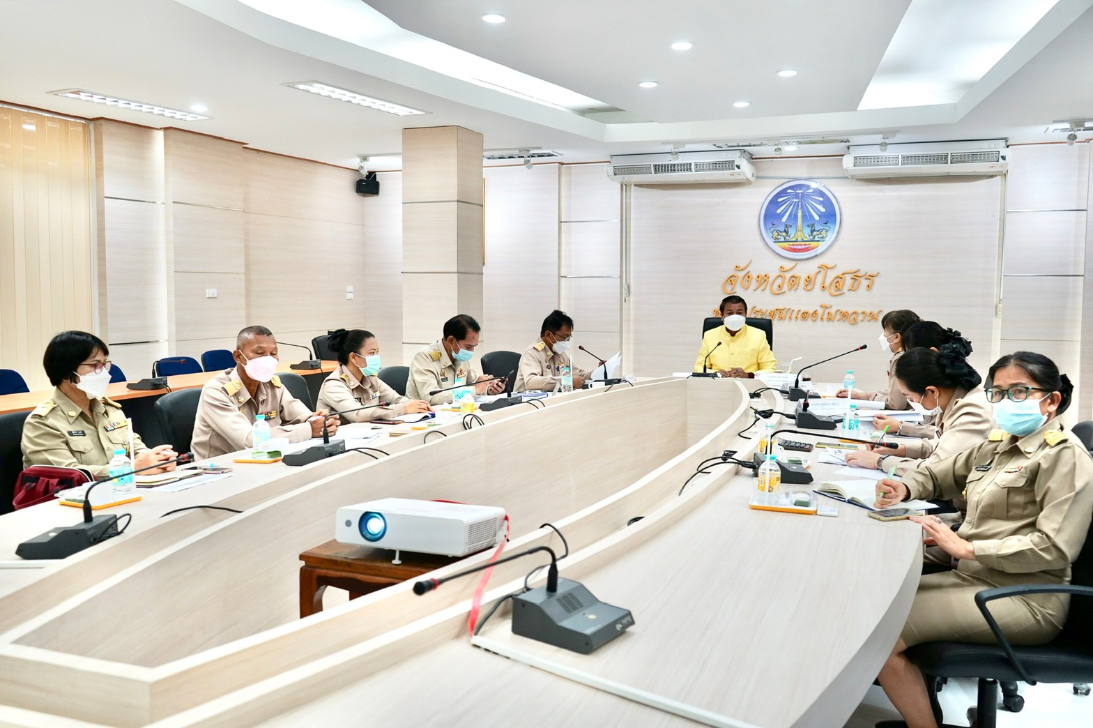 พช.ยโสธร ประชุมรับการตรวจราชการของผู้ตรวจราชการกรมการพัฒนาชุมชน เขตตรวจราชการที่ 14 (กลุ่มจังหวัดภาคตะวันออกเฉียงเหนือตอนล่าง 2) ประจำเดือนมีนาคม  2565