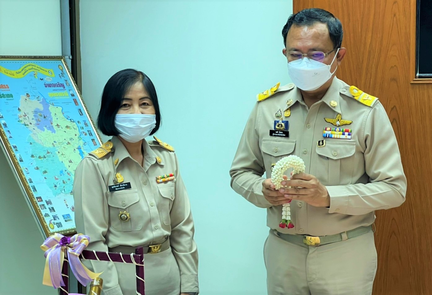 พช.ยโสธร   พัฒนาการจังหวัดยโสธร  รายงายตัวกับผู้ว่าราชการจังหวัดยโสธร และรองผู้ว่าราชการจังหวัด ในโอกาสเข้ารับตำแหน่งใหม่