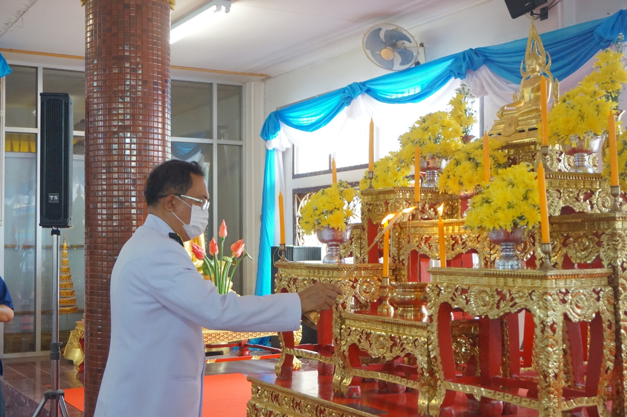 พช.ยโสธร  ร่วมพิธีเจริญพระพุทธมนต์ถวายพระราชกุศล สมเด็จพระเจ้าลูกยาเธอ เจ้าฟ้าทีปังกรรัศมีโชติ มหาวชิโรตตมางกูร สิริวิบูลยราชกุมาร เนื่องในโอกาสวันคล้ายวันประสูติ 29 เมษายน 2565