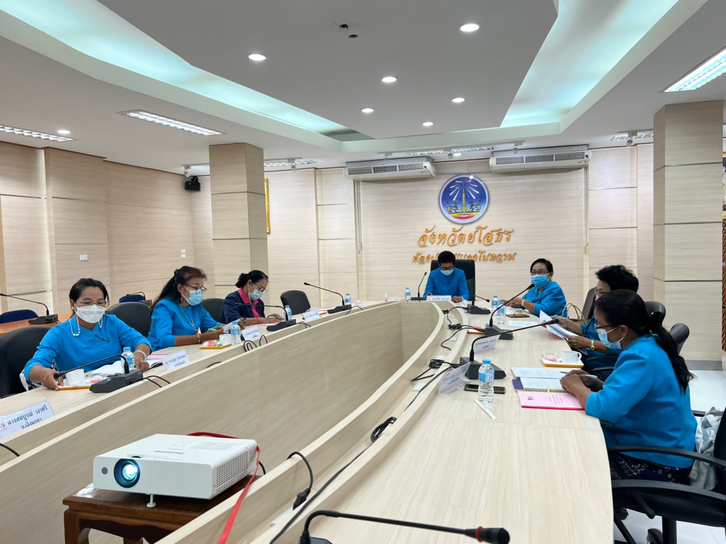 พช.ยโสธร  ประชุมคณะทำงานขับเคลื่อนกองทุนพัฒนาบทบาทสตรีจังหวัดยโสธร  ครั้งที่ 4 /2565 ประจำเดือนเมษายน 2565