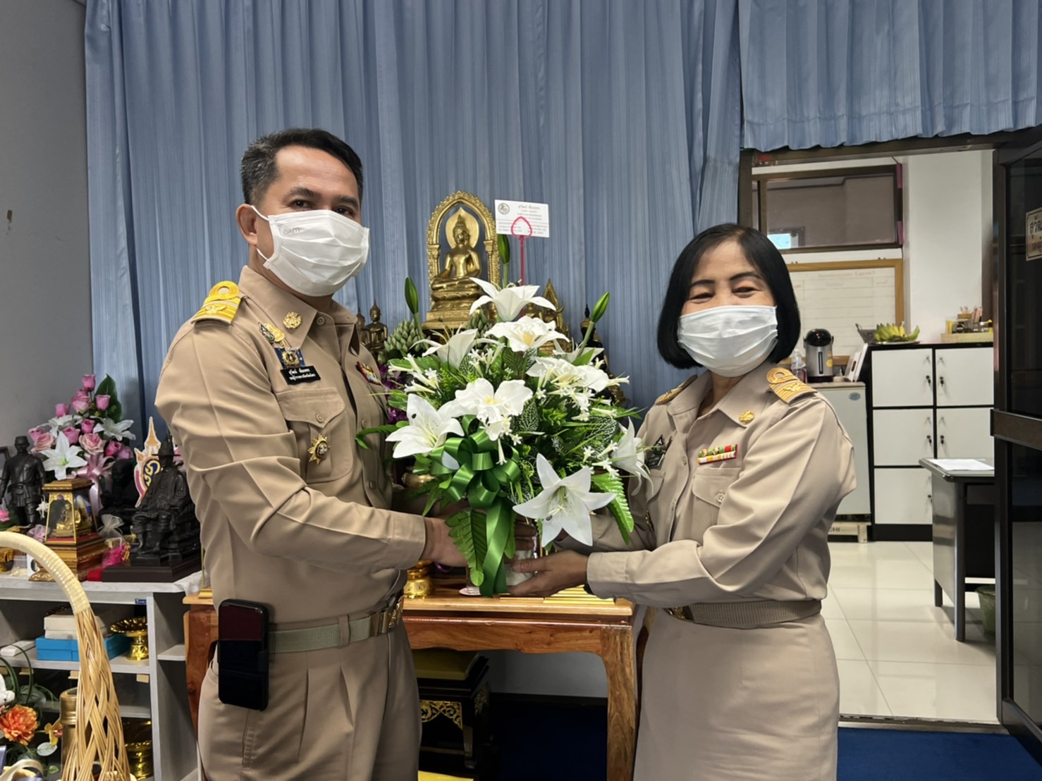พช.ยโสธร   พัฒนาการจังหวัดยโสธร  รายงายตัวกับผู้ว่าราชการจังหวัดยโสธร และรองผู้ว่าราชการจังหวัด ในโอกาสเข้ารับตำแหน่งใหม่