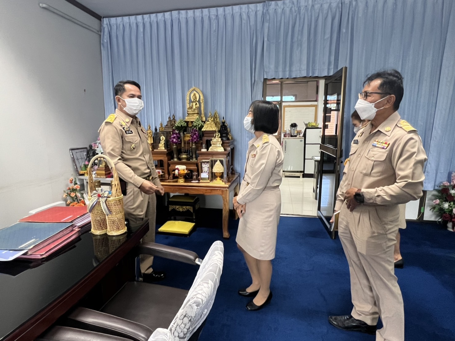 พช.ยโสธร   พัฒนาการจังหวัดยโสธร  รายงายตัวกับผู้ว่าราชการจังหวัดยโสธร และรองผู้ว่าราชการจังหวัด ในโอกาสเข้ารับตำแหน่งใหม่