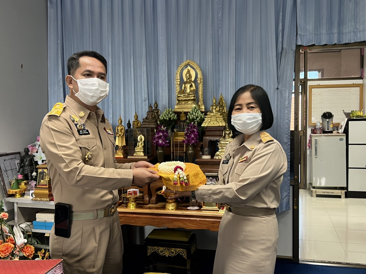 พช.ยโสธร   พัฒนาการจังหวัดยโสธร  รายงายตัวกับผู้ว่าราชการจังหวัดยโสธร และรองผู้ว่าราชการจังหวัด ในโอกาสเข้ารับตำแหน่งใหม่