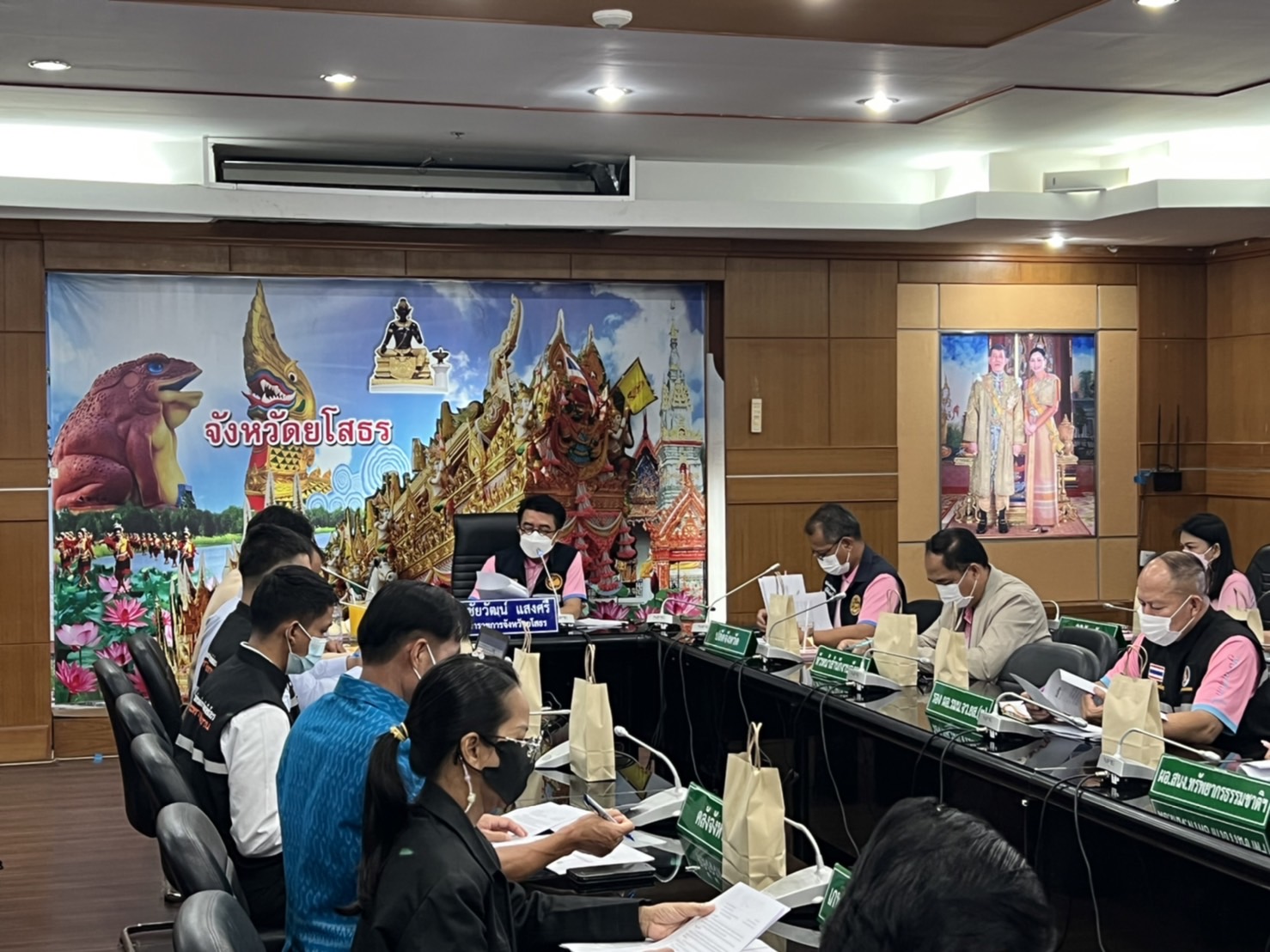 พช.ยโสธร ร่วมประชุมคณะทำงานบูรณาการขับเคลื่อนยุทธศาสตร์ด้านพลังงานเชิงพื้นที่ จังหวัดยโสธร  ครั้งที่ 1 /2565