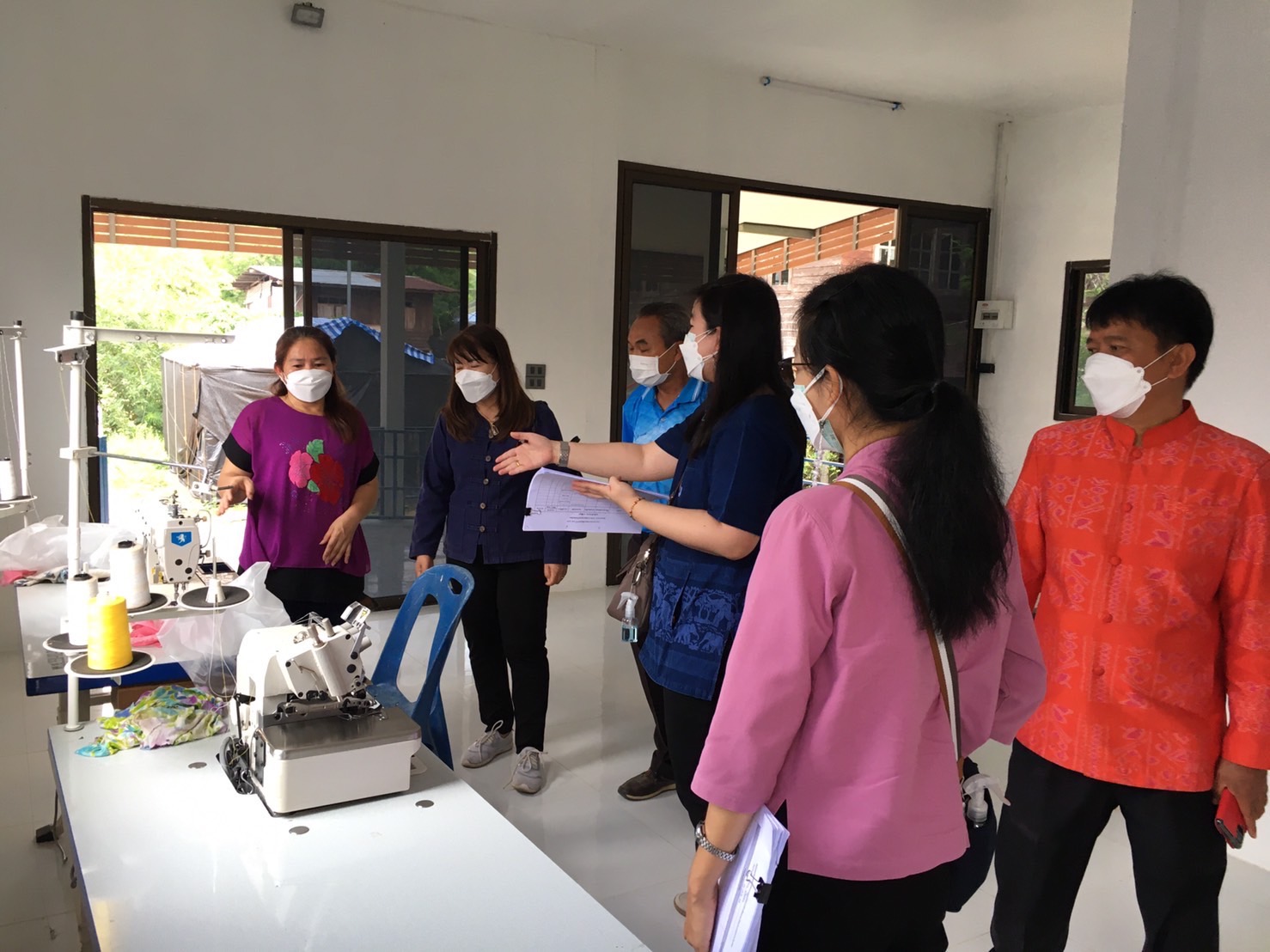 พช.ยโสธร  รับการตรวจสอบครุภัณฑ์โครงการพัฒนาพื้นที่ต้นแบบฯ และโครงการส่งเสริมผลิตภัณฑ์ภูมิปัญญาผ้าไทย