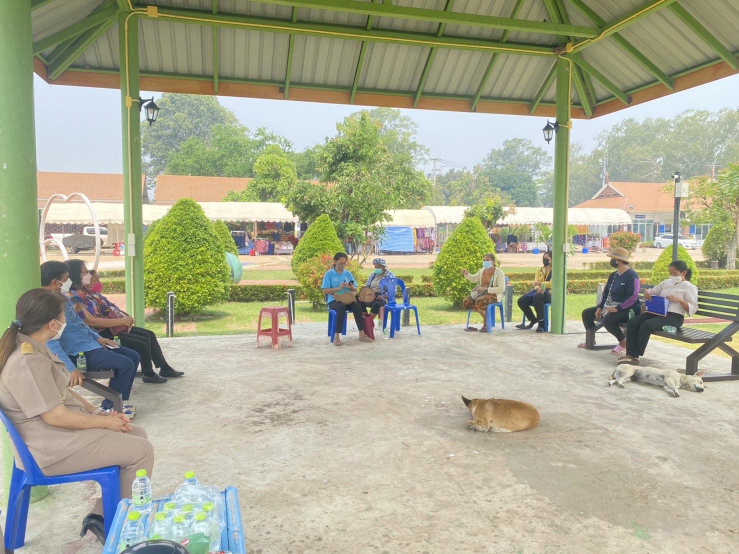 พช.ยโสธร   ประชุมกลุ่มผู้ผลิตผู้ประกอบการ OTOP การบริหารจัดการพื้นที่   วิมาณพญาแถนจังหวัดยโสธร ครั้งที่ 1/2565