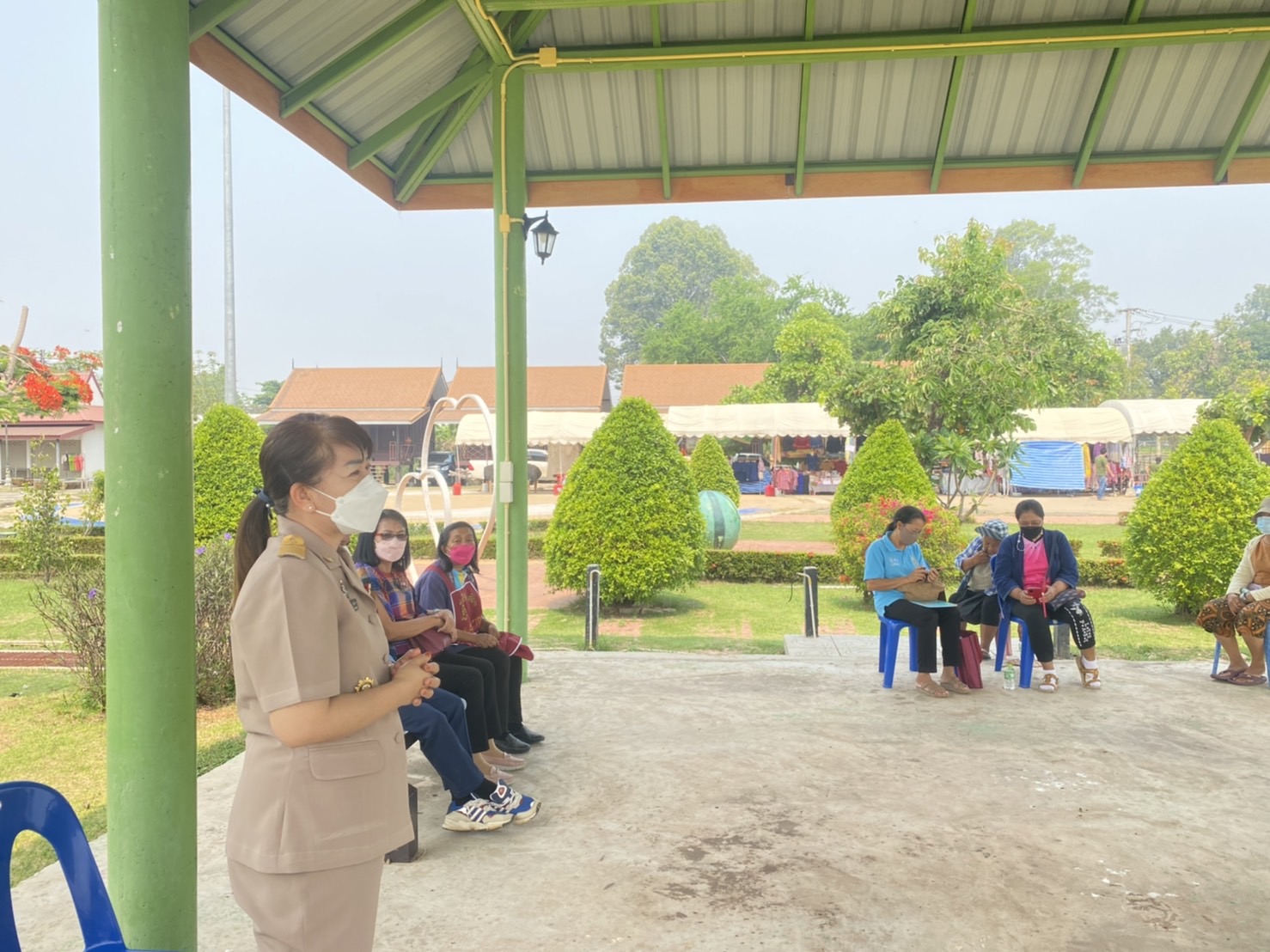 พช.ยโสธร   ประชุมกลุ่มผู้ผลิตผู้ประกอบการ OTOP การบริหารจัดการพื้นที่   วิมาณพญาแถนจังหวัดยโสธร ครั้งที่ 1/2565