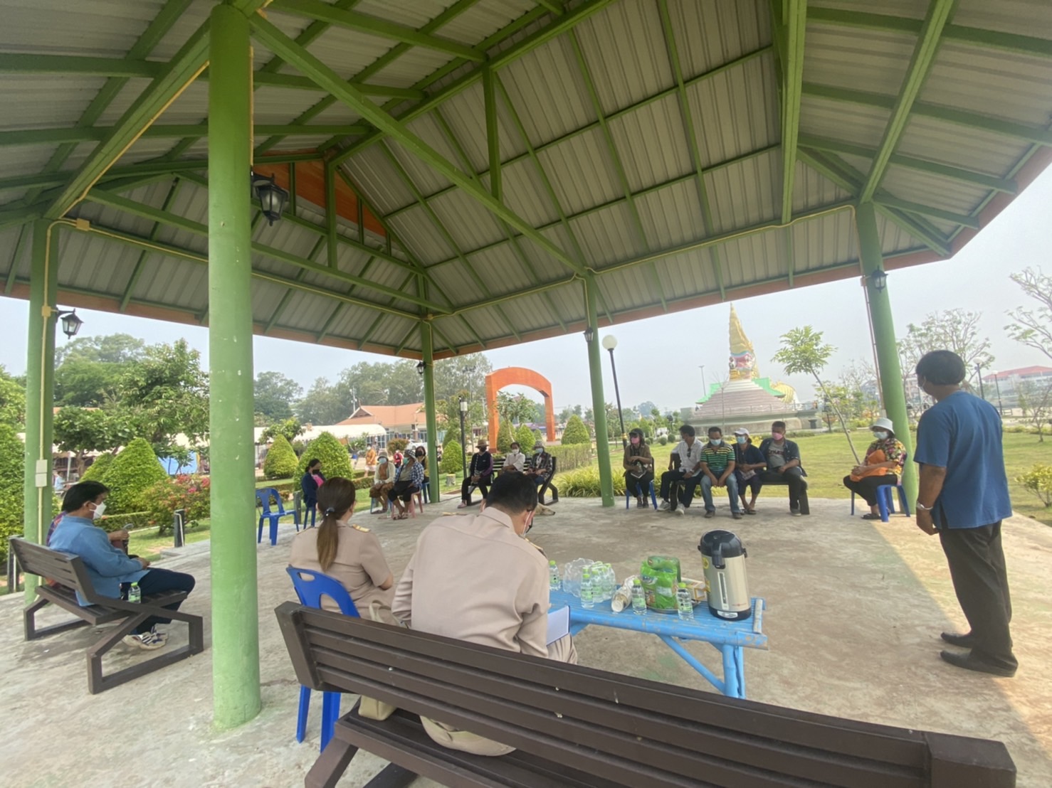 พช.ยโสธร   ประชุมกลุ่มผู้ผลิตผู้ประกอบการ OTOP การบริหารจัดการพื้นที่   วิมาณพญาแถนจังหวัดยโสธร ครั้งที่ 1/2565