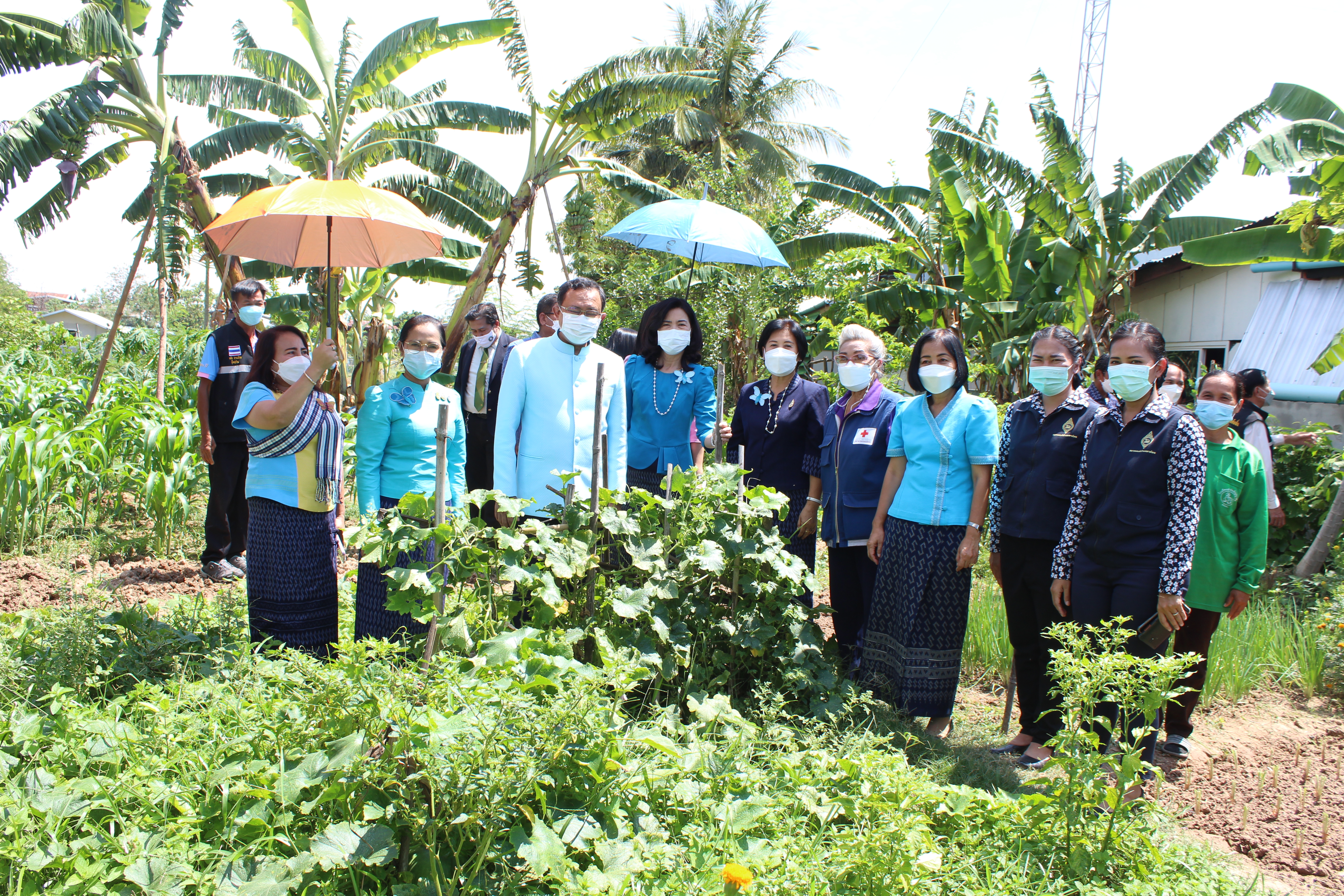 ผู้ว่าราชการจังหวัดยโสธรพร้อมนายกเหล่ากาชาด ลงพื้นที่ตรวจเยี่ยม/ให้กำลังใจ การดำเนินกิจกรรม “ที่ว่างสร้างอาหาร”และกิจกรรมสร้างความมั่นคงทางอาหารสู่ปฏิบัติการ 90 วัน
