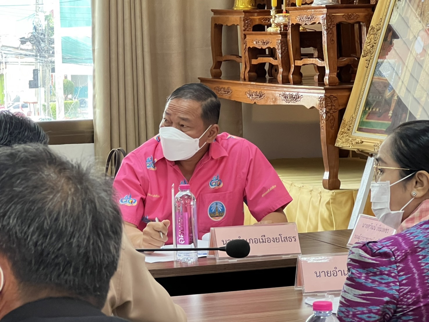 รองผู้ว่าฯ จังหวัดยโสธร ประชุมคณะกรรมการศูนย์อำนวยการขจัดความยากจนและพัฒนาคนทุกช่วงวัยอย่างยั่งยืนตามหลักปรัชญาเศรษฐกิจพอเพียง คณะที่ 1 อ.เมืองยโสธร อ.ป่าติ้ว อ.ทรายมูล และเทศบาลเมืองยโสธร