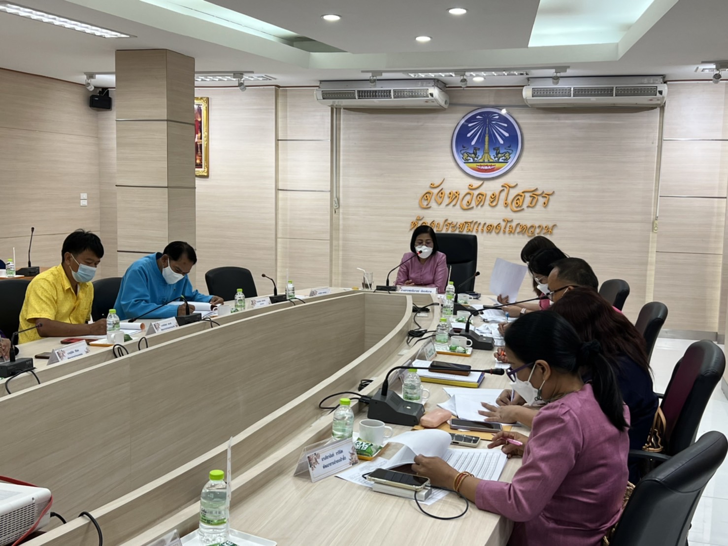 พช.ยโสธร ประชุมผู้บริหารและเจ้าหน้าที่พัฒนาชุมชนสังกัดสำนักงานพัฒนาชุมชนจังหวัดยโสธร ครั้งที่ 4 / 2565