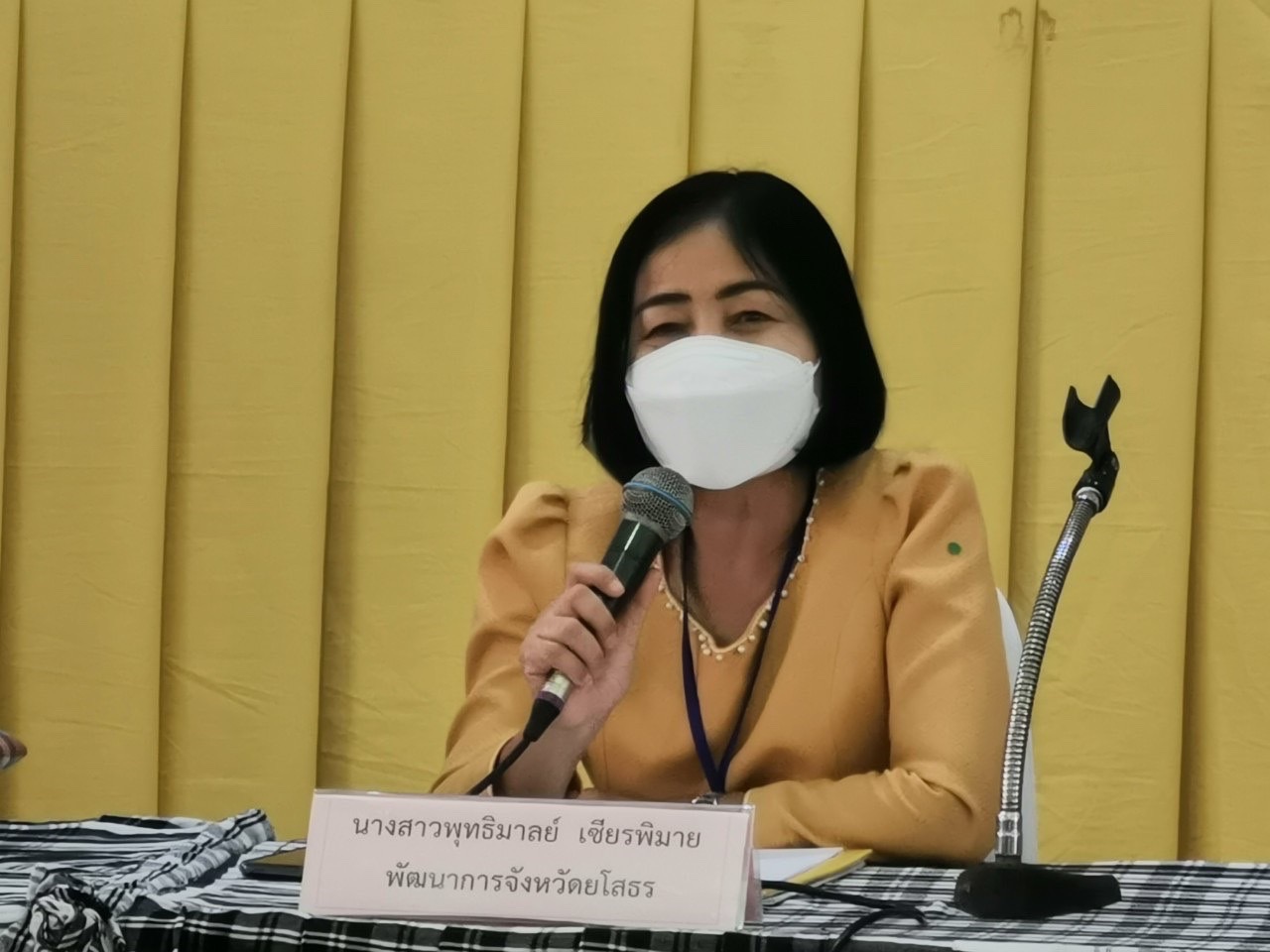 พช.ยโสธร ประกวดคัดสรรโครงการเชิดชูเกียรติกองทุนพัฒนาบทบาทสตรีประจำปี 2565 อ.ไทยเจริญ