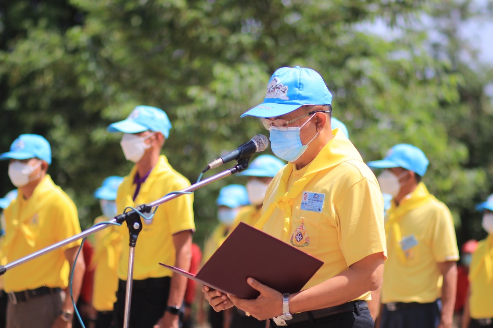 พช.ยโสธร ร่วมจิตอาสาพัฒนากิจกรรมปลูกป่าตามโครงการปลูกป่า ณ.บ้านหนองแคนน้อย ตำบลบุ่งค้า อำเภอเลิงนกทา จังหวัดยโสธร