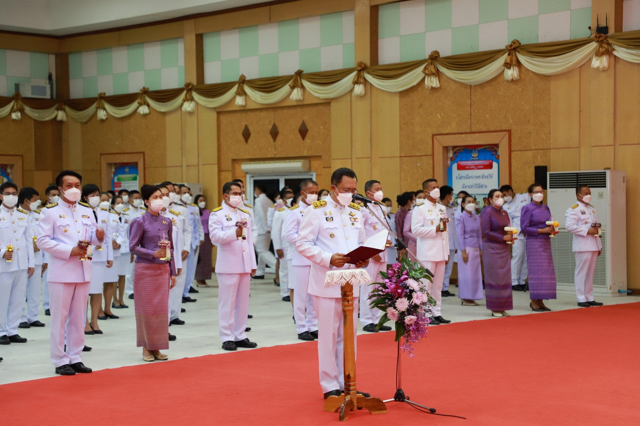 พช.ยโสธร ร่วมพิธีถวายเครื่องราชสักการะ วางพานพุ่ม และพิธีถวายพระพรชัยมงคล เนื่องในโอกาสวันเฉลิมพระชนมพรรษา สมเด็จพระนางเจ้าฯ พระบรมราชินี 3 มิถุนายน 2565