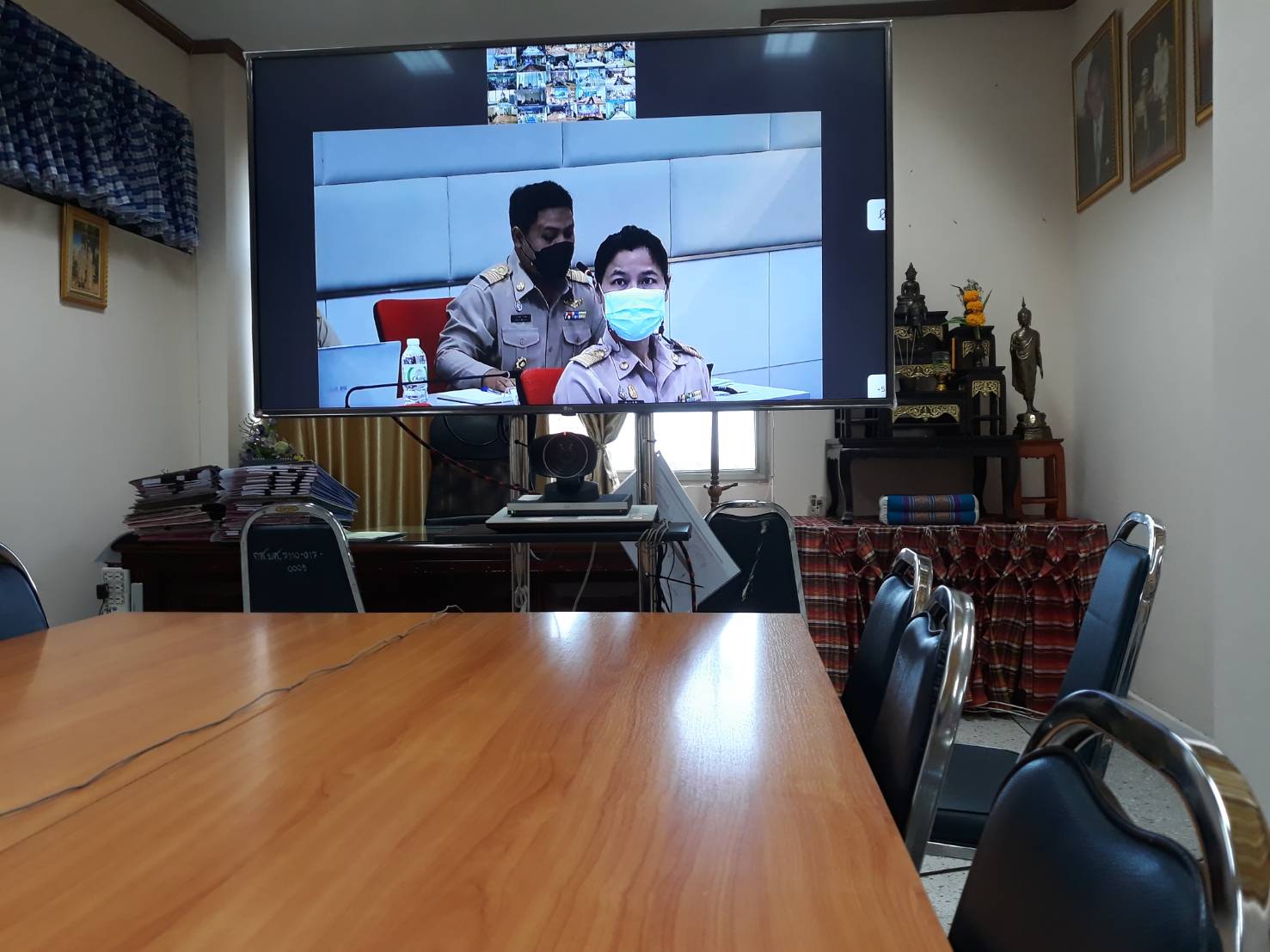 พช.ยโสธร  ร่วมประชุมรับนโยบายการพัฒนากองทุนชุมชน ปีงบประมาณ พ.ศ. 2565    