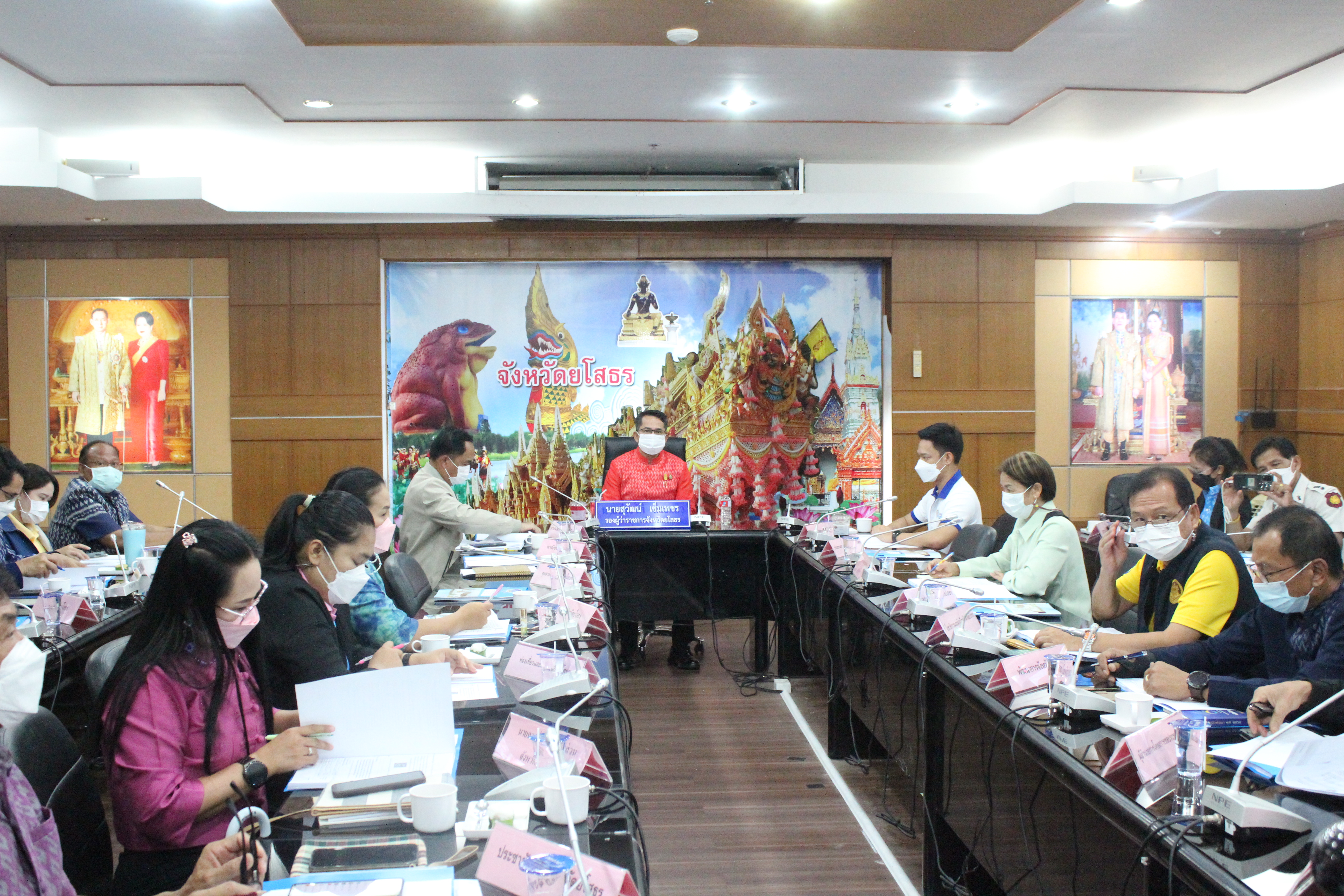 พช.ยโสธร ร่วมประชุมคณะกรรมการร่วมภาครัฐและเอกชนเพื่อแก้ไขปัญหาทางเศรษฐกิจกลุ่มจังหวัด(กรอ.กลุ่มจังหวัด)ครั้งที่ 2/2565  ประชุมผ่านระบบอิเล็กทรอนิกส์ (Cisco webex Meeting)