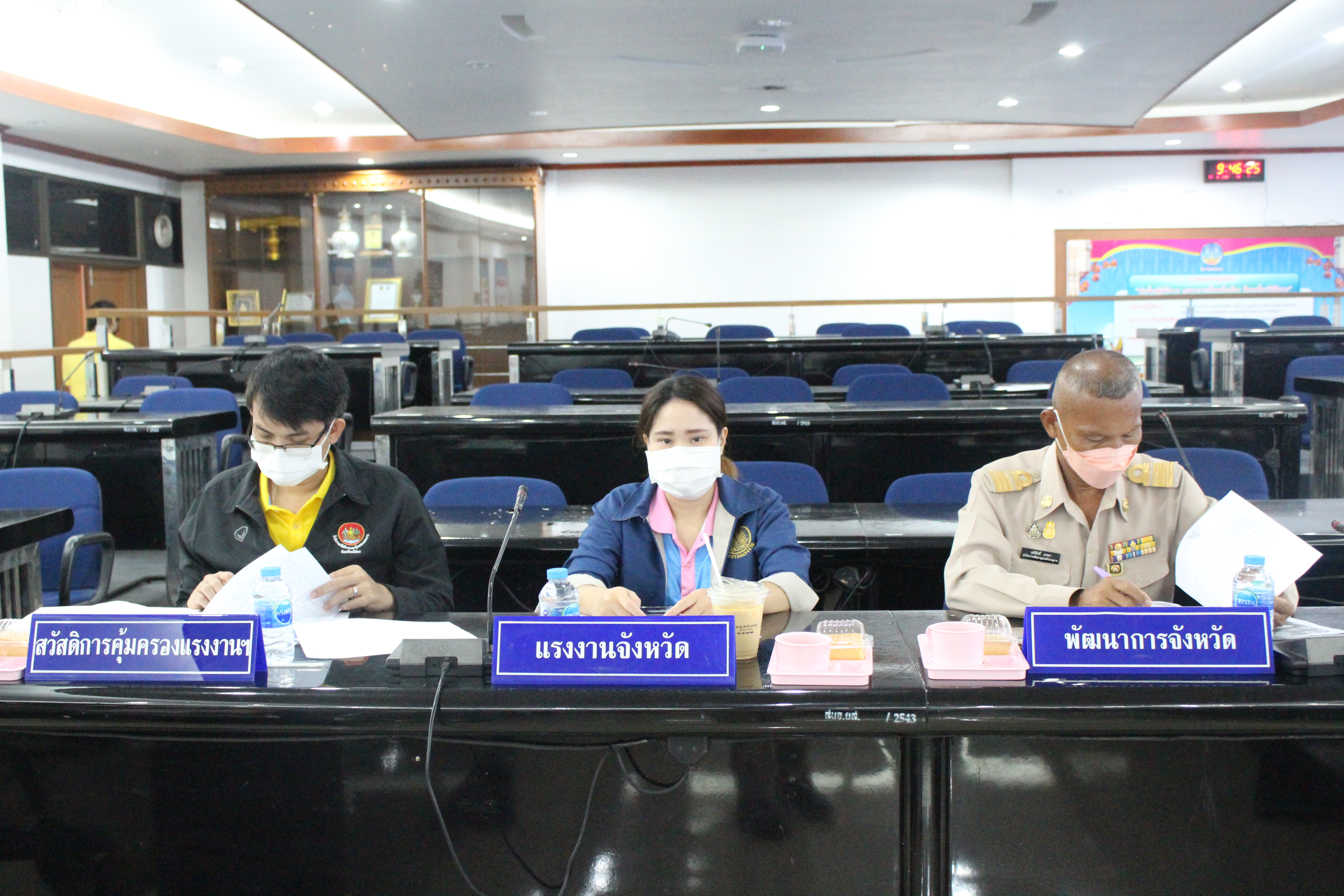 พช.ยโสธร  ร่วมประชุมคณะทำงานโต๊ะข่าวเพื่อเฝ้าระวังปัญหายาเสพติดระดับพื้นที่ จังหวัดยโสธร