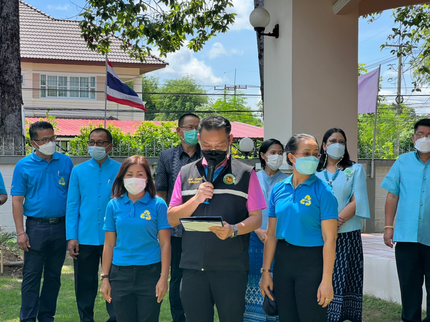 พช.ยโสธร ร่วมขับเคลื่อนกิจกรรม “ถังขยะเปียกลดโลกร้อน สะออน 50 ปี ศรียโสธร”