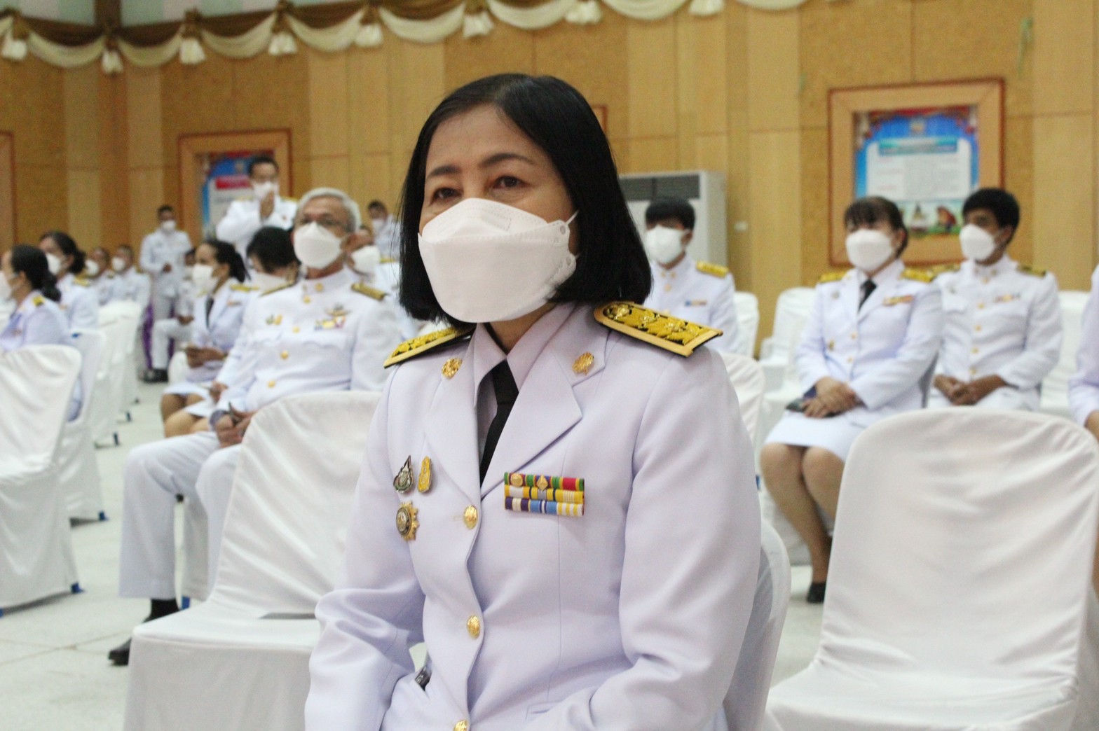 พช.ยโสธร ร่วมพิธีทำบุญตักบาตรถวายพระราชกุศลเฉลิมพระเกียรติสมเด็จพระนางเจ้าสุทิดา พัชรสุธาพิมลลักษณ พระบรมราชินี เนื่องในโอกาสวันเฉลิมพระชนมพรรษา 3 มิถุนายน 2565