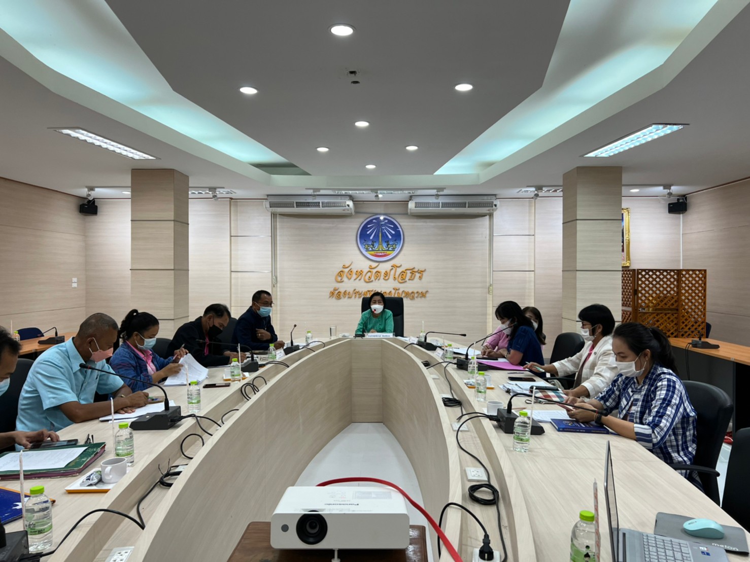 พช.ยโสธร ประชุมเจ้าหน้าที่สำนักงานพัฒนาชุมชนจังหวัดยโสธร ครั้งที่ 5 /2565