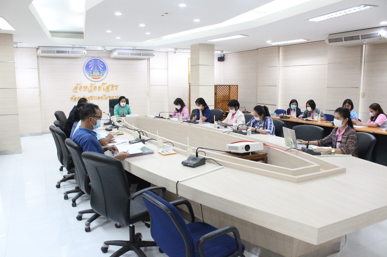 พช.ยโสธร ประชุมเจ้าหน้าที่สำนักงานพัฒนาชุมชนจังหวัดยโสธร ครั้งที่ 5 /2565