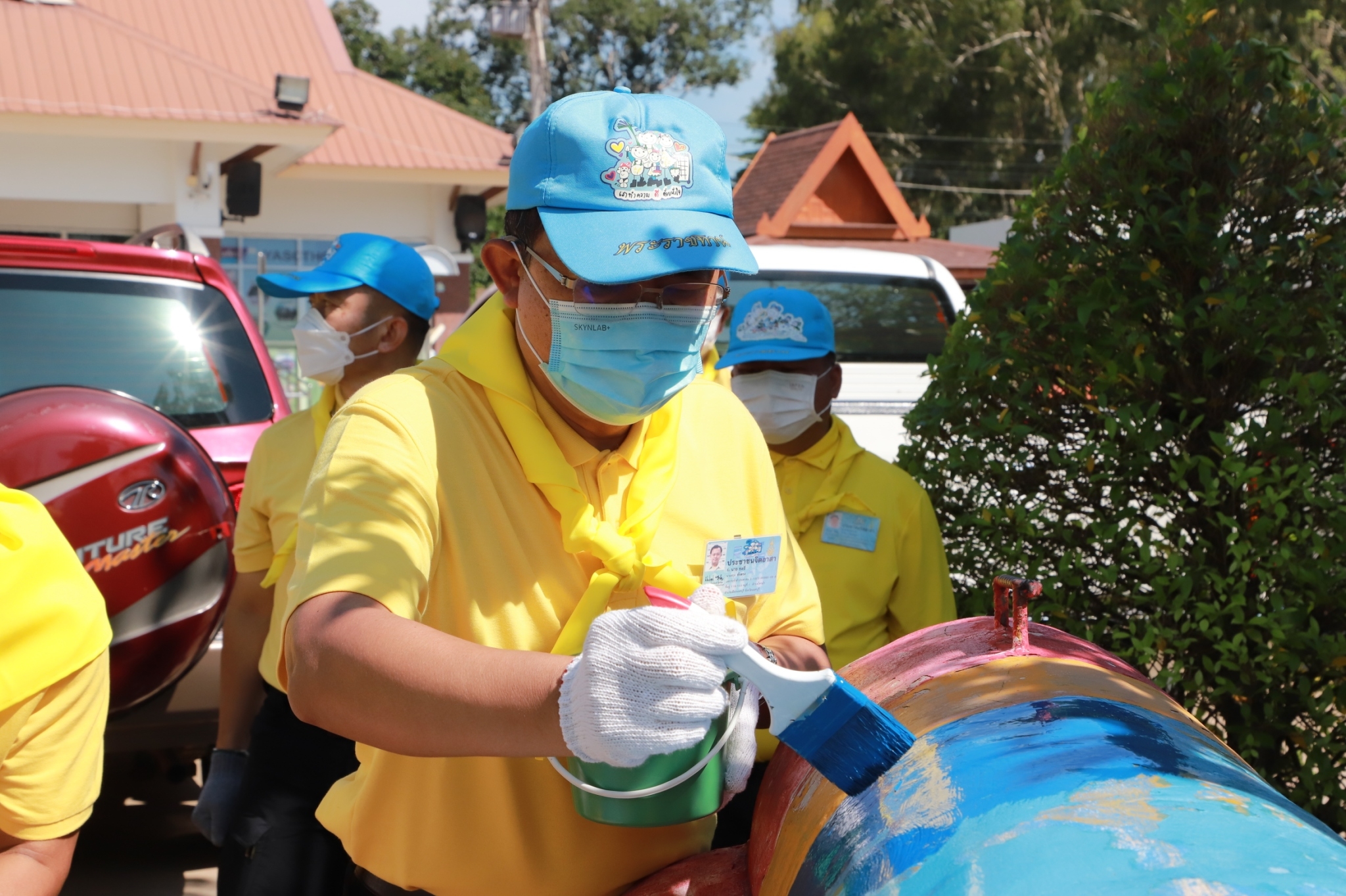 พช.ยโสธร ร่วมกิจกรรมจิตอาสาพัฒนาปรับปรุงภูมิทัศน์วิมานพญาแถน ???