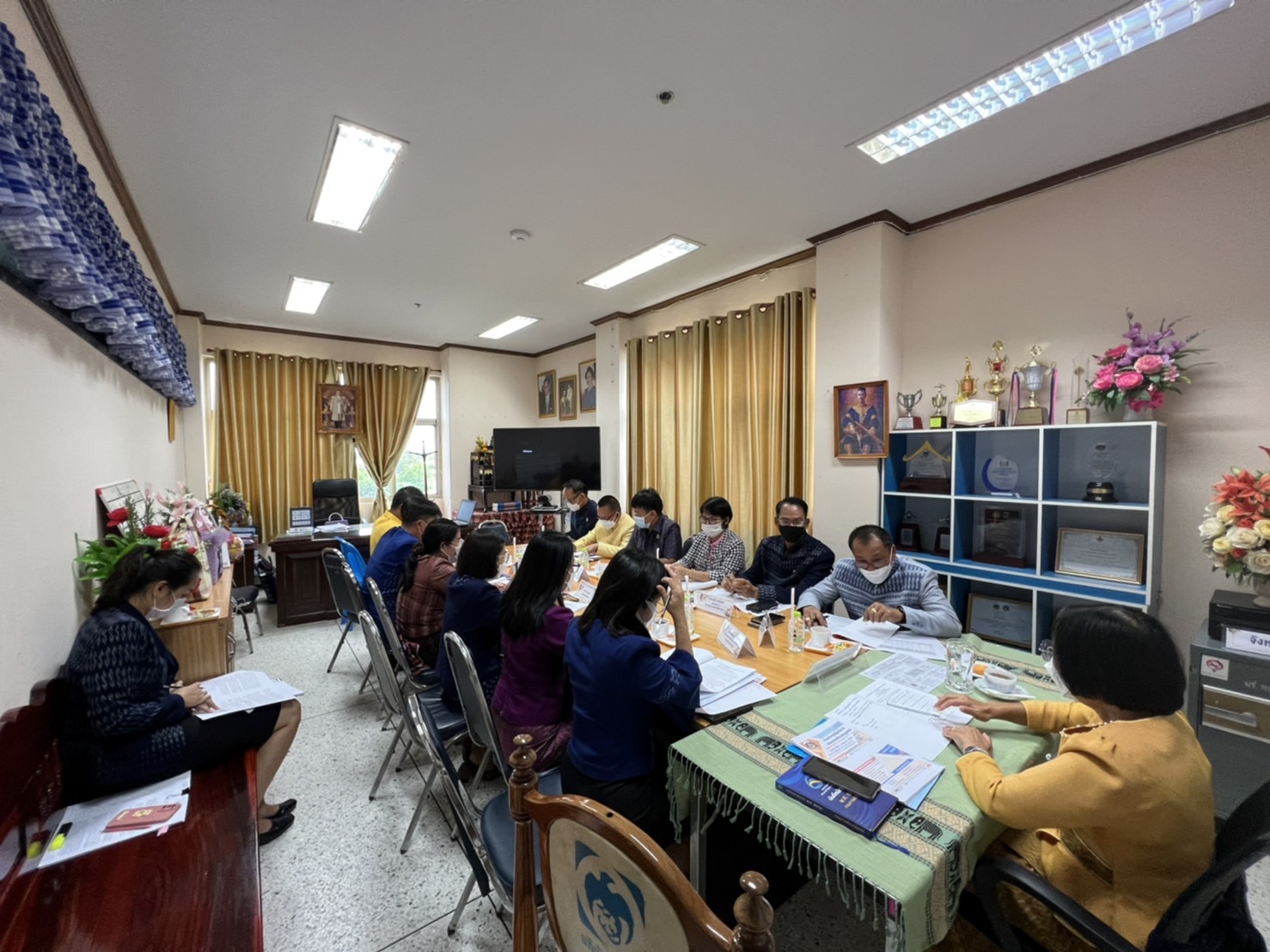 พช.ยโสธร ประชุมผู้บริหารและเจ้าหน้าที่พัฒนาชุมชนสังกัดสำนักงานพัฒนาชุมชนจังหวัดยโสธร ครั้งที่ 5 / 2565