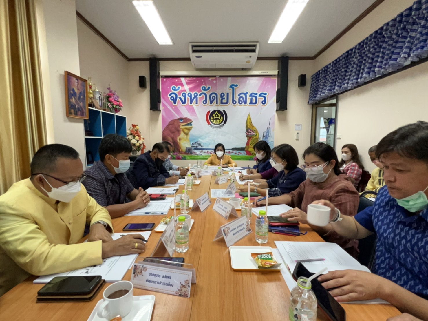 พช.ยโสธร ประชุมผู้บริหารและเจ้าหน้าที่พัฒนาชุมชนสังกัดสำนักงานพัฒนาชุมชนจังหวัดยโสธร ครั้งที่ 5 / 2565