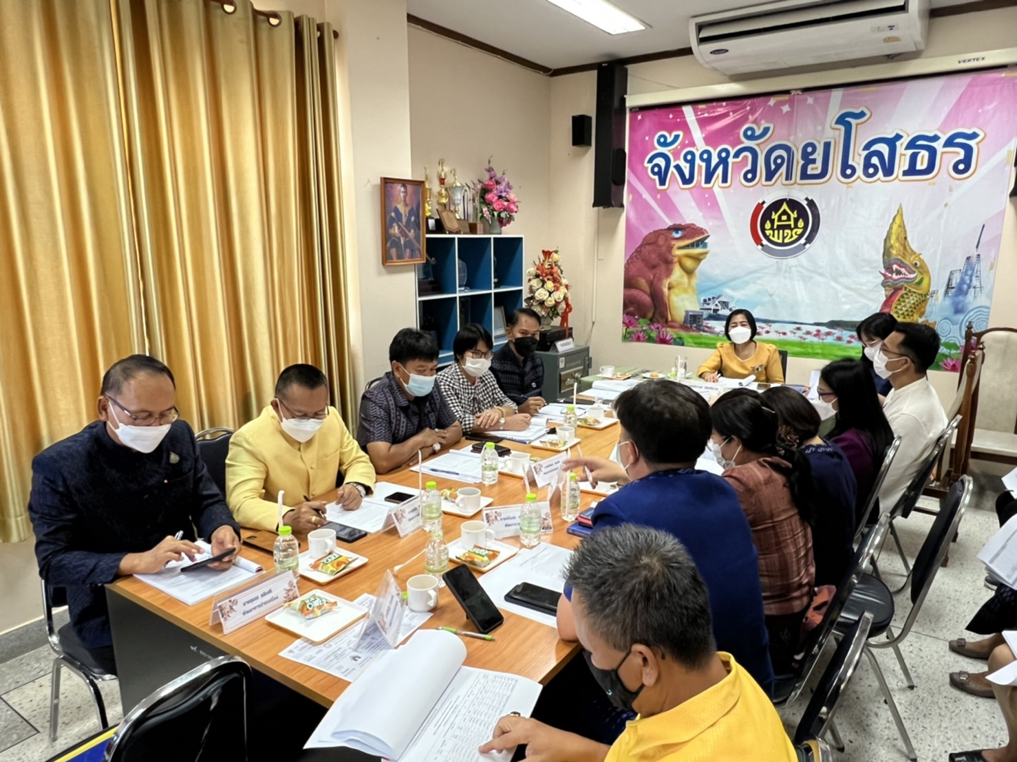 พช.ยโสธร ประชุมผู้บริหารและเจ้าหน้าที่พัฒนาชุมชนสังกัดสำนักงานพัฒนาชุมชนจังหวัดยโสธร ครั้งที่ 5 / 2565