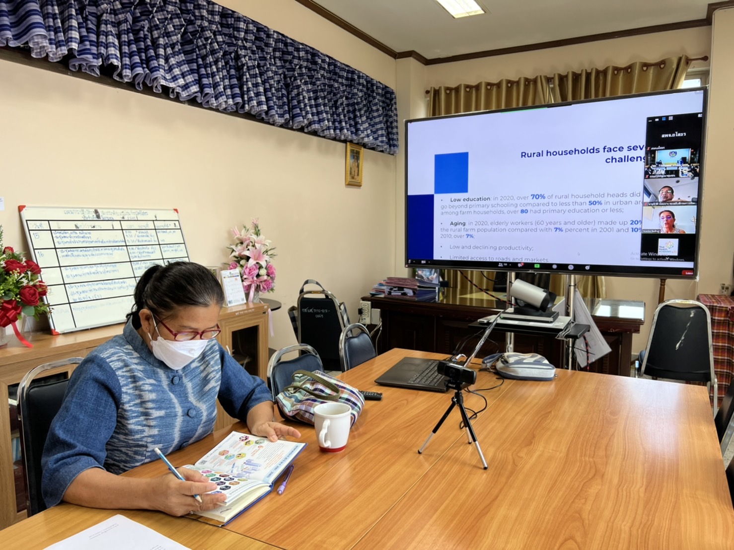 พช.ยโสธร ร่วมประชุมการเสวนาแลกเปลี่ยนประสบการณ์ ในหัวข้อ “สนทนาความยากจนในชนบทไทย”ผ่านระบบออนไลน์ Zoom Cloud Meeting