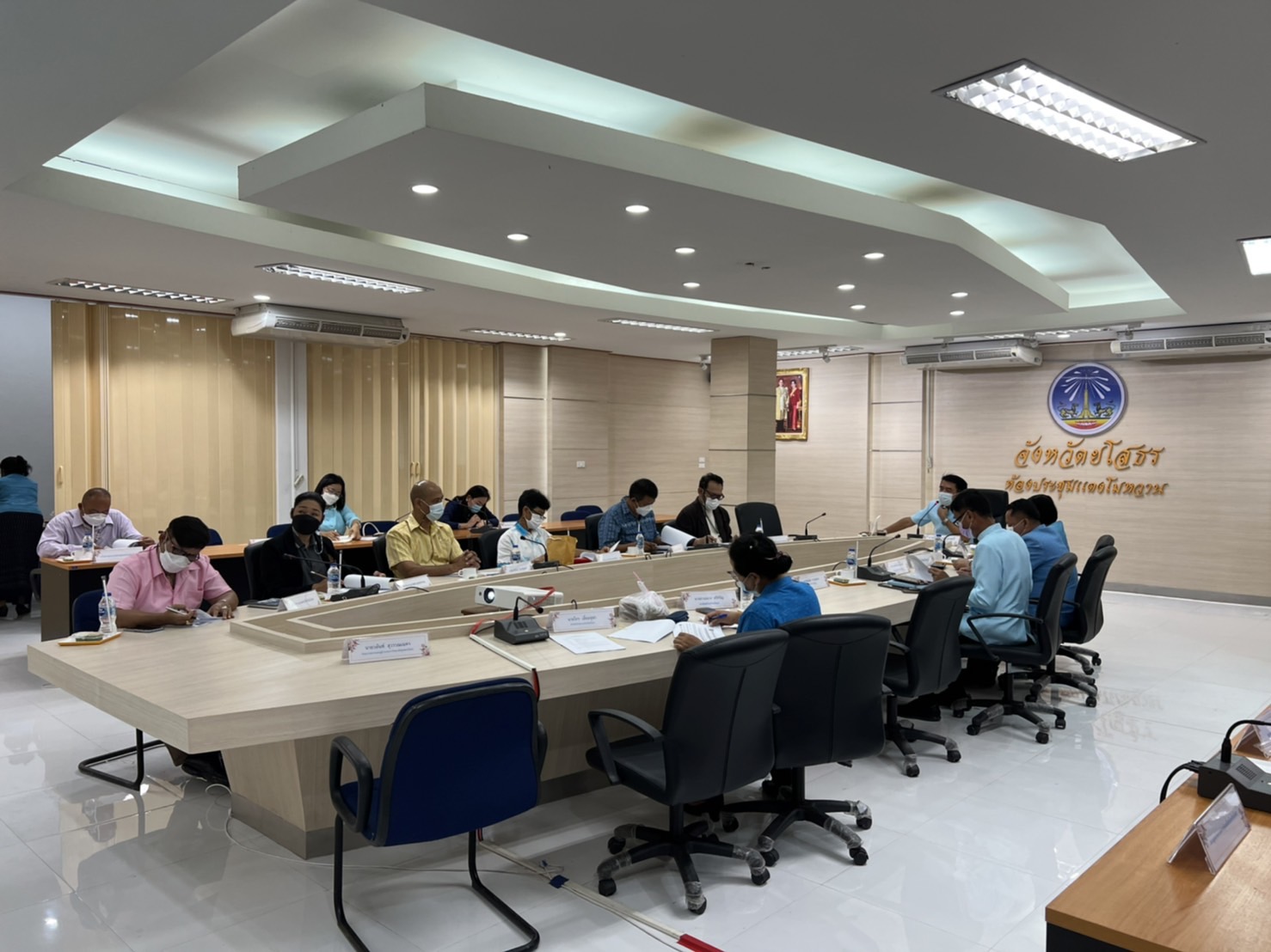 พช.ยโสธร ประชุมคณะทำงานการพัฒนาเศรษฐกิจฐานรากและประชารัฐ (E3) จังหวัดยโสธร  ครั้งที่ 1 /2565