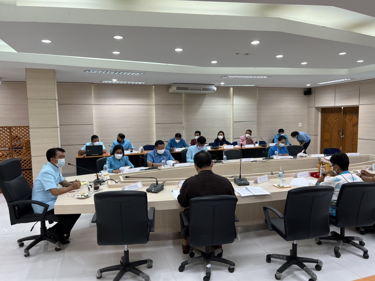 พช.ยโสธร ประชุมคณะทำงานการพัฒนาเศรษฐกิจฐานรากและประชารัฐ (E3) จังหวัดยโสธร  ครั้งที่ 1 /2565