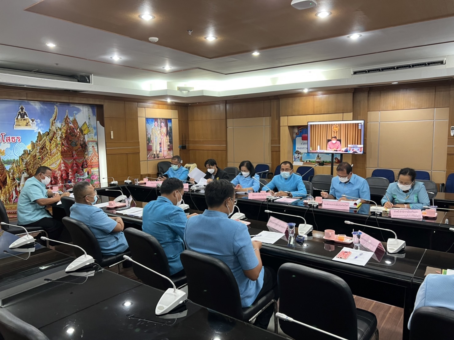 พช.ยโสธร ร่วมประชุมขับเคลื่อนและติดตามนโยบายของรัฐบาล และภารกิจสำคัญของสำนักงานปลัดกระทรวงมหาดไทย ประจำปีงบประมาณ พ.ศ. 2565 (เดือนมิถุนายน 2565)