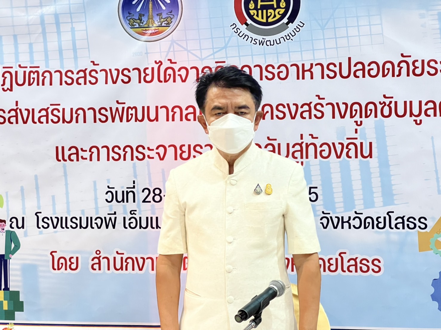 พช.ยโสธร จัดประชุมเชิงปฏิบัติการสร้างรายได้จากกิจการอาหารปลอดภัย  ระดับจังหวัด