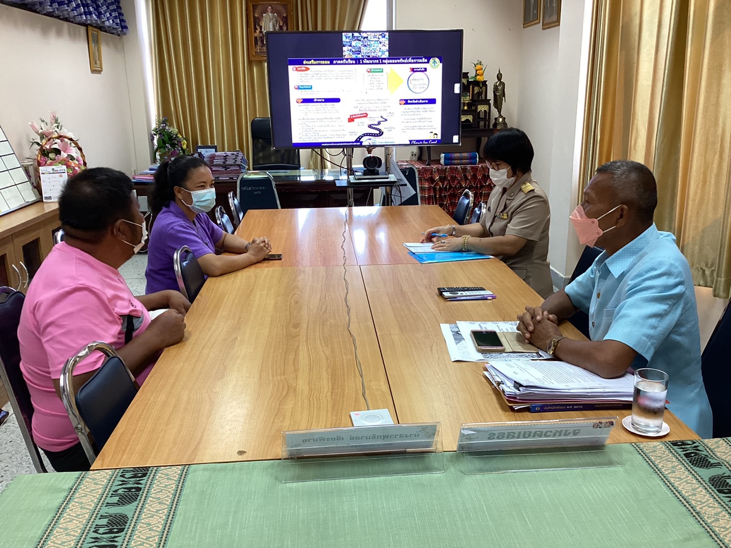 พช.ยโสธร  ร่วมประชุมรับนโยบายการพัฒนากองทุนชุมชน ปีงบประมาณ พ.ศ. 2565    