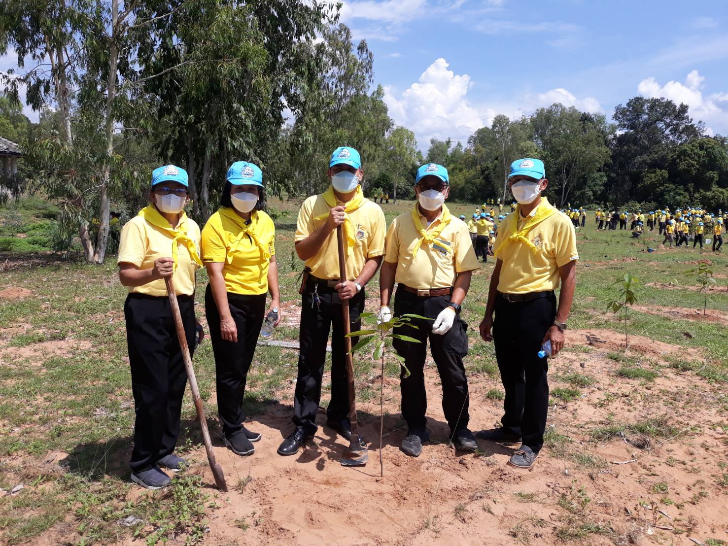 พช.ยโสธร ร่วมกิจกรรมจิตอาสาพัฒนาการปลูกต้นไม้  เนื่องในโอกาสเฉลิมพระชนมพรรษาพระบาทสมเด็จพระเจ้าอยู่หัว      