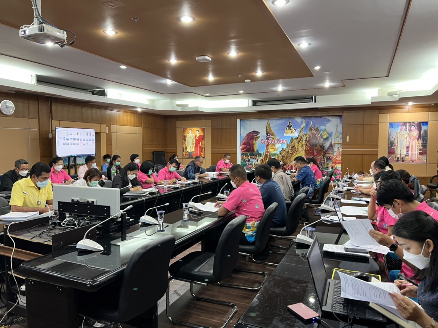 พช.ยโสธร ร่วมประชุมเตรียมความพร้อมชี้แจงงบประมาณรายจ่าย ประจำปีงบประมาณ พ.ศ.2566