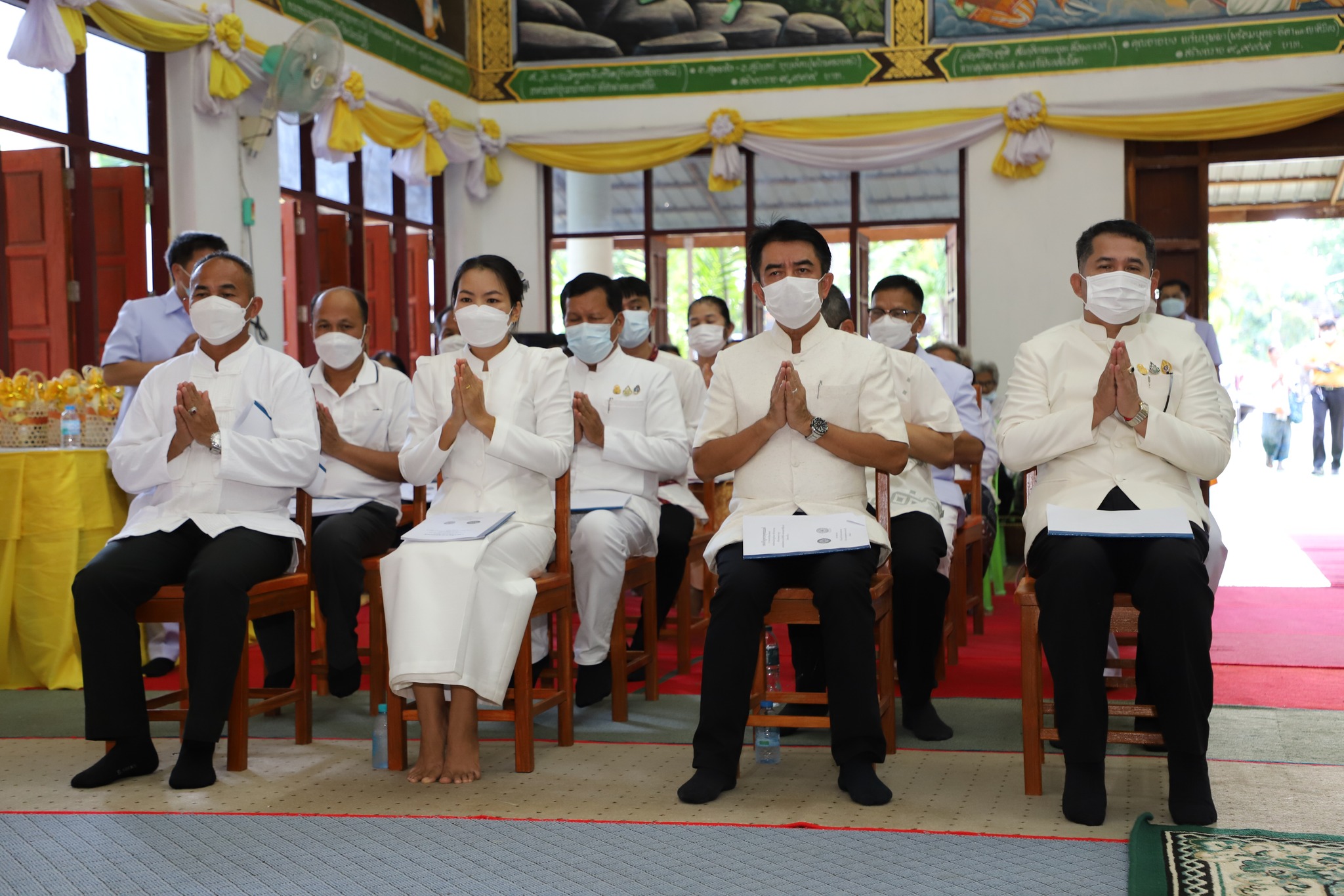 พช.ยโสธร ร่วมพิธีเจริญพระพุทธมนต์ถวายพระพรชัยมงคลเฉลิมพระเกียรติ ประจำเดือน ส.ค.2565