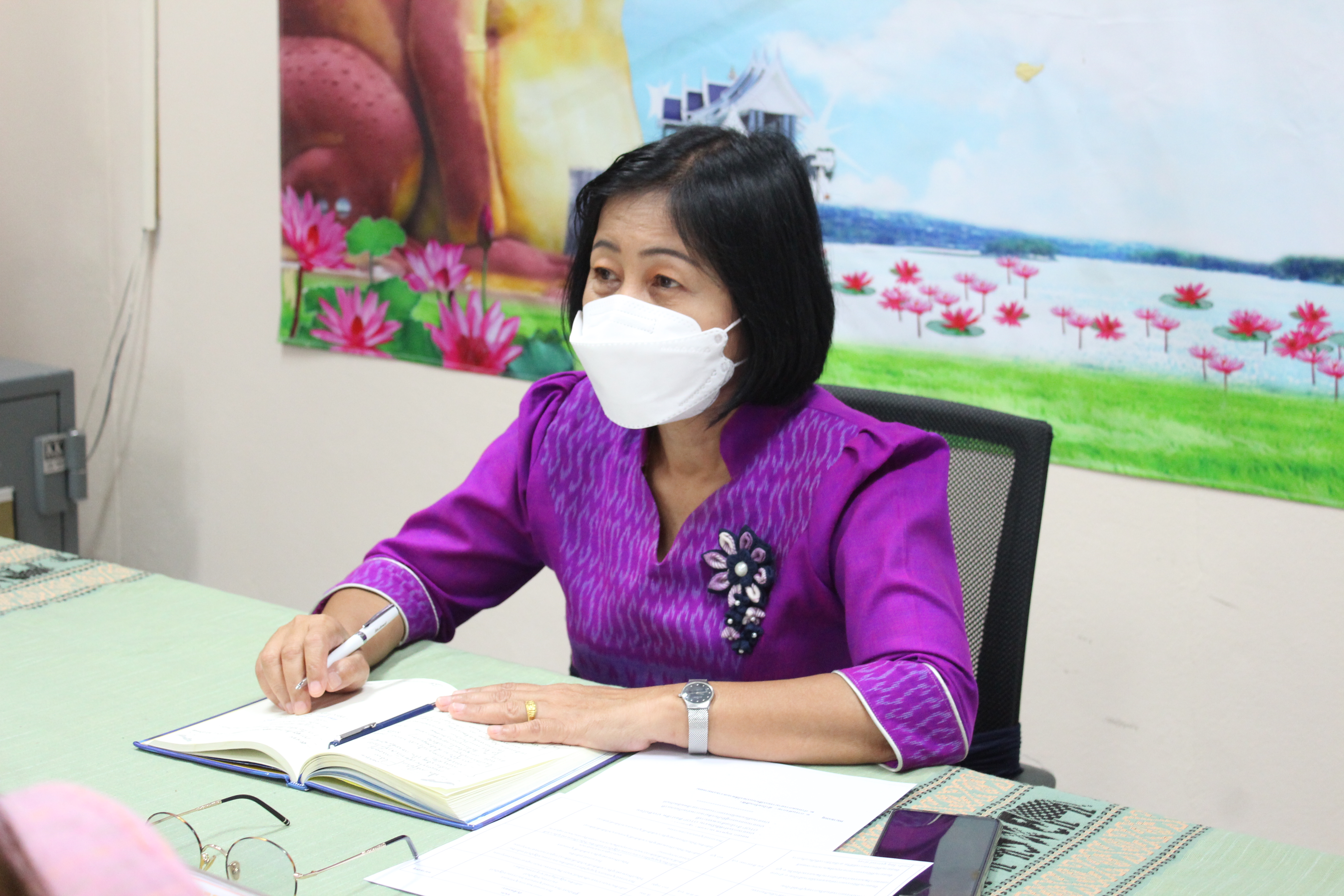 พช.ยโสธร ประชุมเจ้าหน้าที่สำนักงานพัฒนาชุมชนจังหวัดยโสธร ครั้งที่ 7 /2565