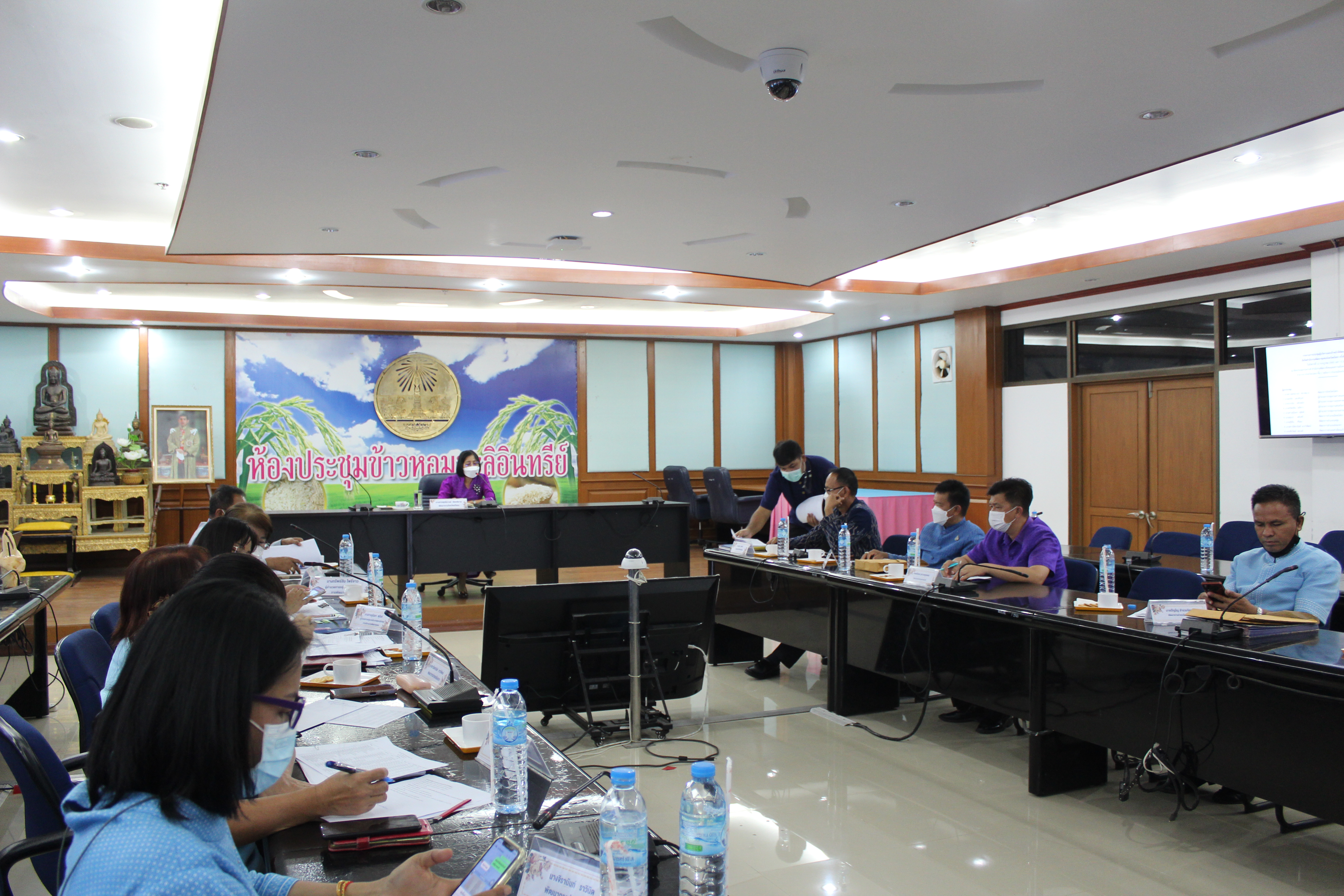 พช.ยโสธร ประชุมผู้บริหารและเจ้าหน้าที่พัฒนาชุมชนสังกัดสำนักงานพัฒนาชุมชนจังหวัดยโสธร ประจำเดือน สิงหาคม ครั้งที่ 7 / 2565 