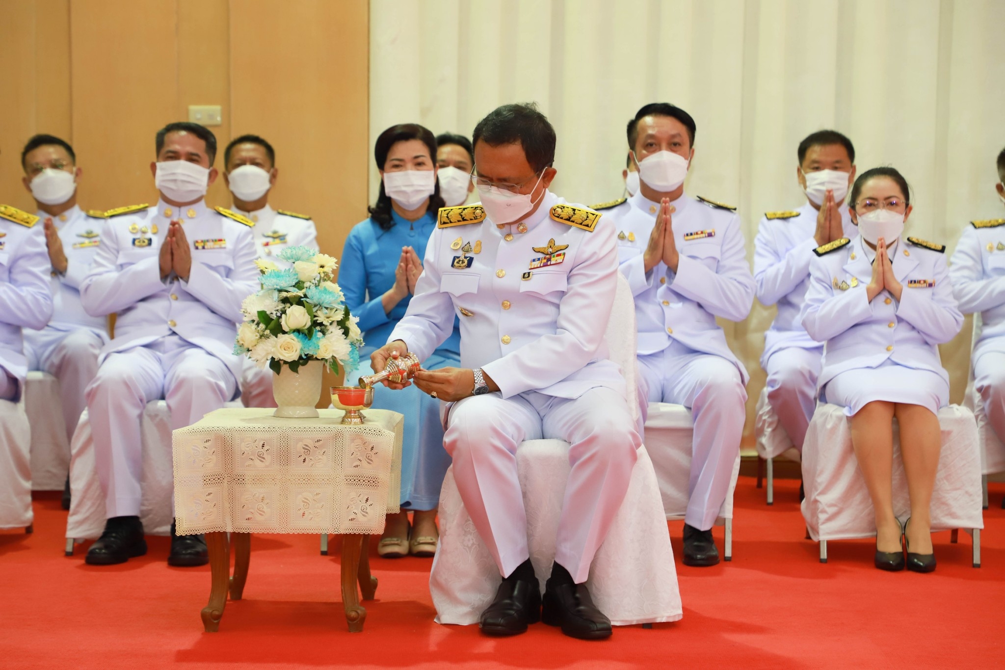 พช.ยโสธร ร่วมพิธีทำบุญตักบาตร พระสงฆ์ และพิธีทางศาสนามหามงคล 5 ศาสนา เพื่อถวายเป็นพระราชกุศล เนื่องในโอกาสวันเฉลิมพระชนมพรรษา 90 พรรษา 12 สิงหาคม 2565 สมเด็จพระนางเจ้าสิริกิติ์ พระบรมราชินีนาถ พระบรมราชชนนีพันปีหลวง 12 สิงหาคม 2565